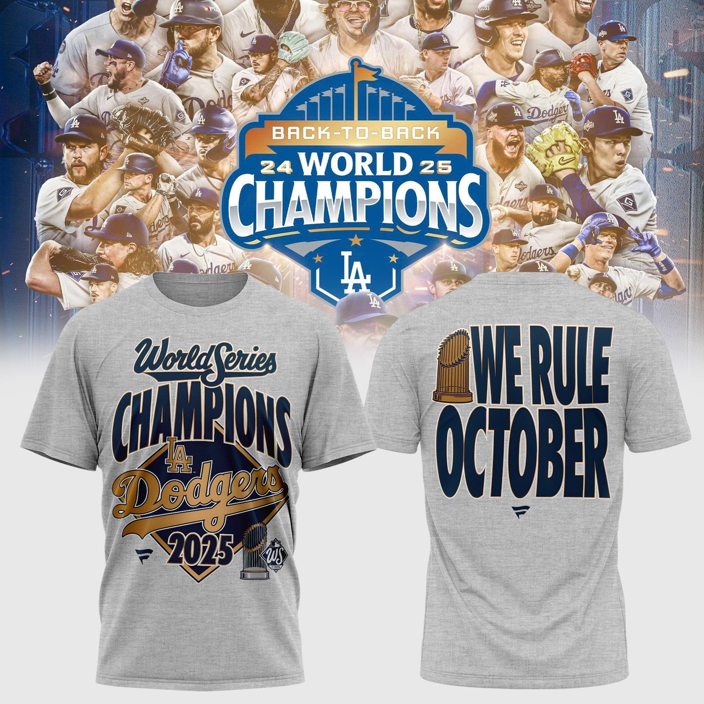 _ Los Angeles Dodgers 2025 World Series Champions Tshirt– Celebrate the Victory in Style!