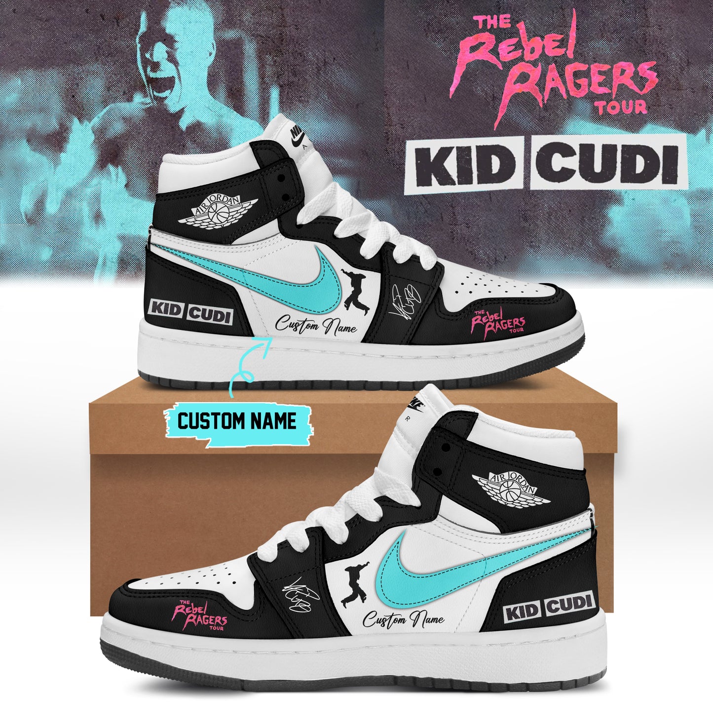 ,,KID CUDI ”The Rebel Ragers Tour 2026” Limited Edition Signature – Shoes 7