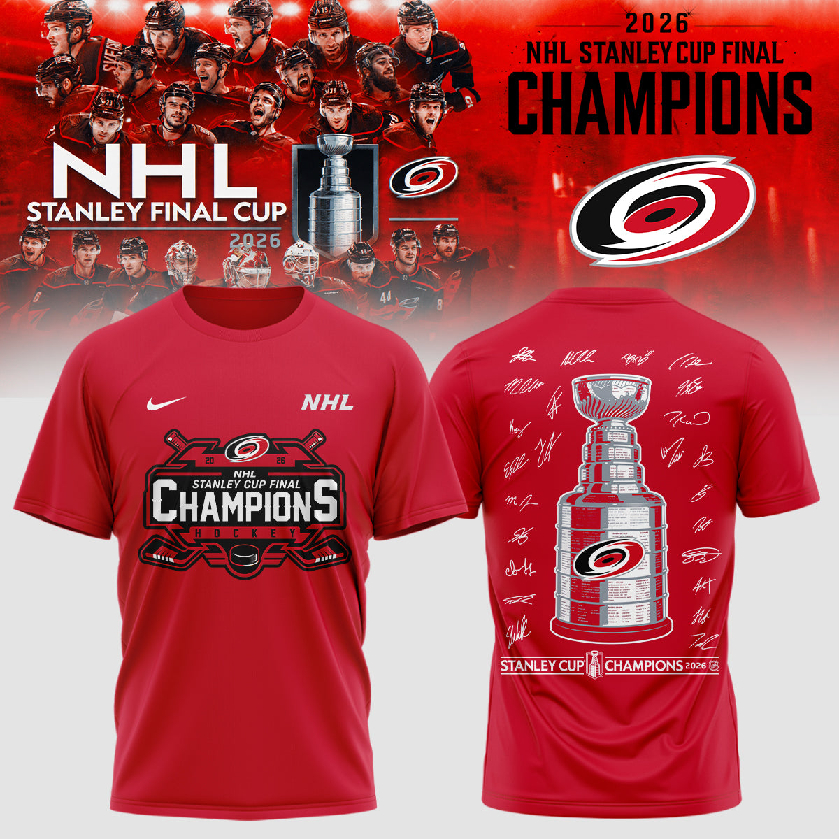 C Hurricanes Champions shirt