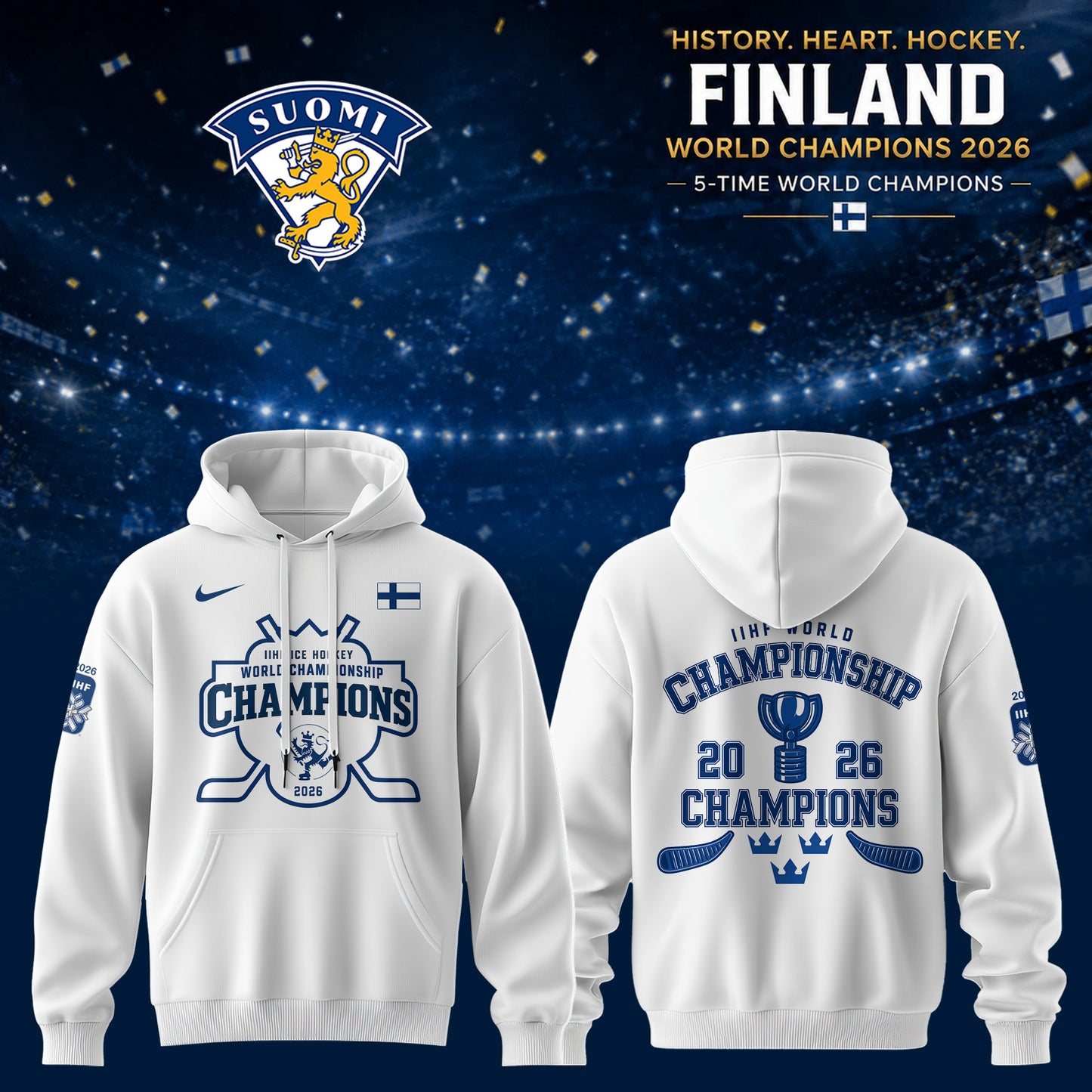 Finland Hockey World Champions 2026 🇫🇮🏆