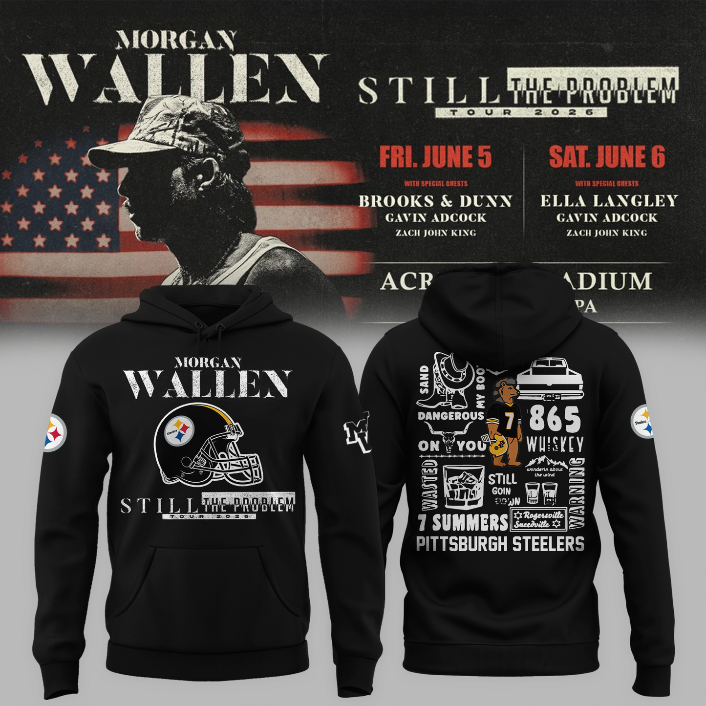 🔥 MW x Pittsburgh Stadium Tour 2026 Limited Edition Hoodie