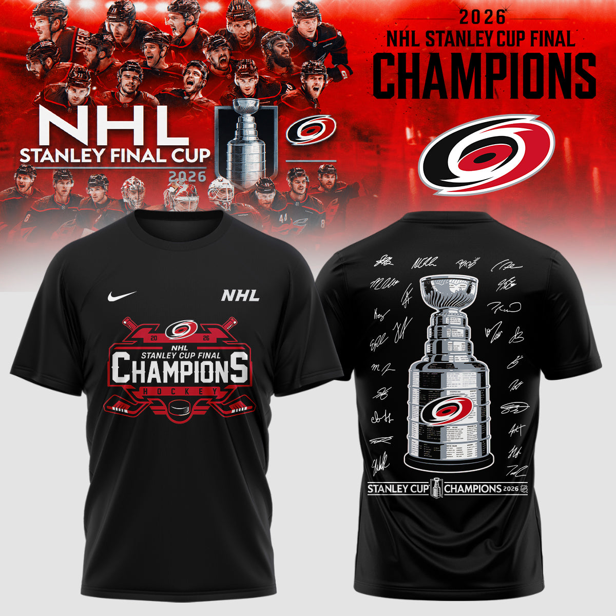 Carolina Hurricanes Champions shirt