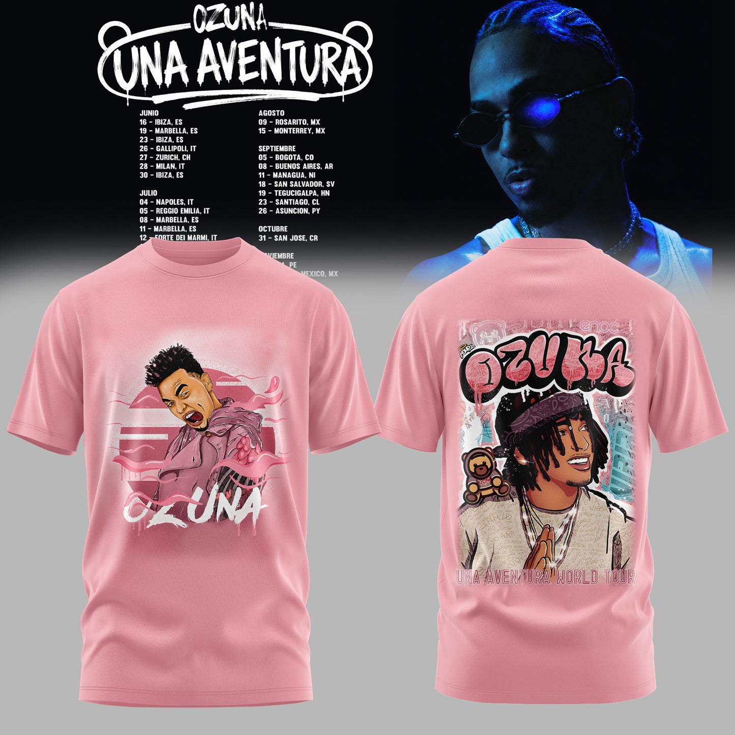 OZUNA – UNA AVENTURA WORLD TOUR COLLECTION T-SHIRT