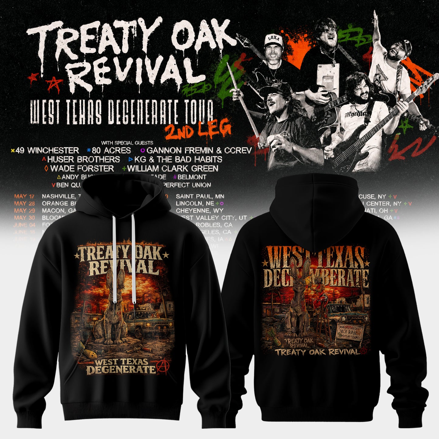 _ West Texas Degenerate Tour 2026 Hoodie