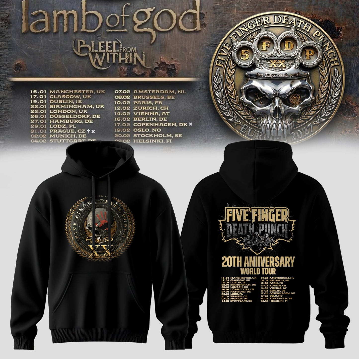 20 Years No Mercy Black Hoodie Edition