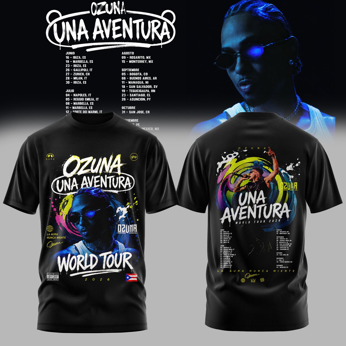 OZUNA – UNA AVENTURA WORLD TOUR COLLECTION T-SHIRT