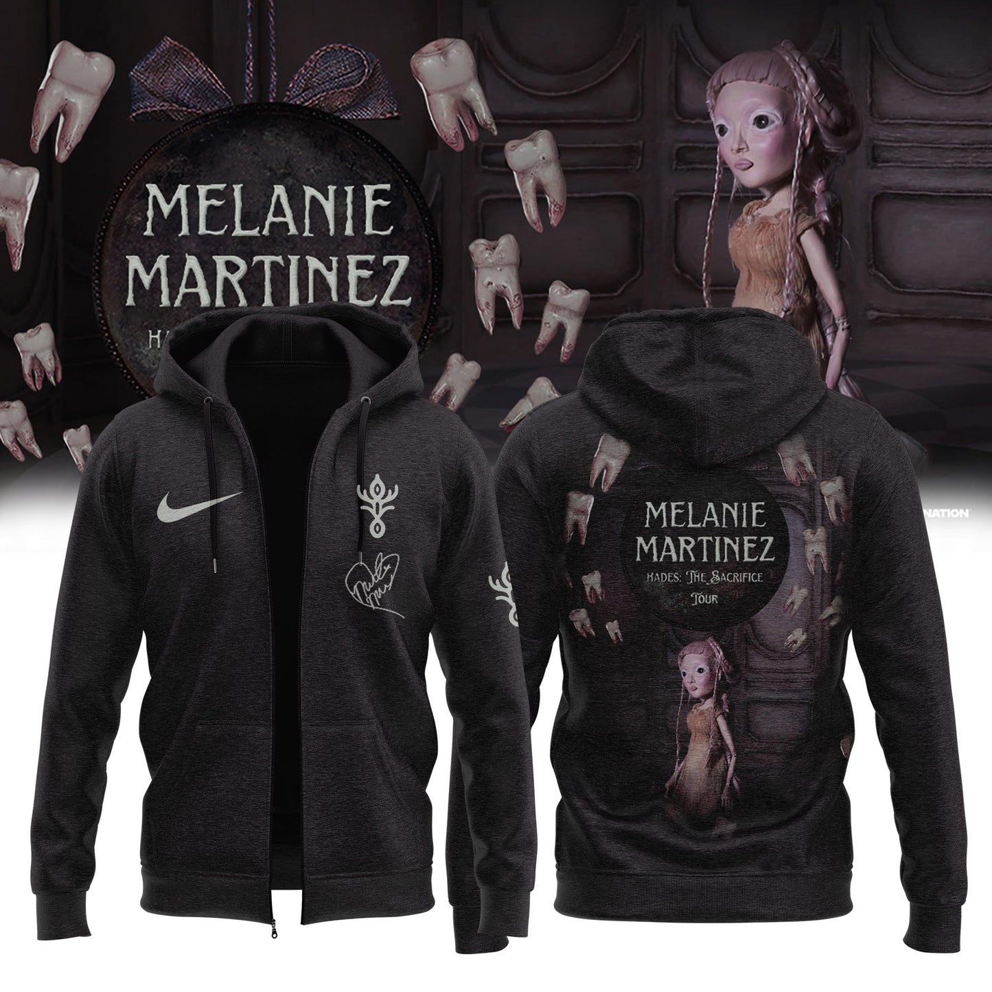 Melanie Martinez ”HADES: THE SACRIFICE TOUR 2026” Limited Edition Signature – Zip Hoodie