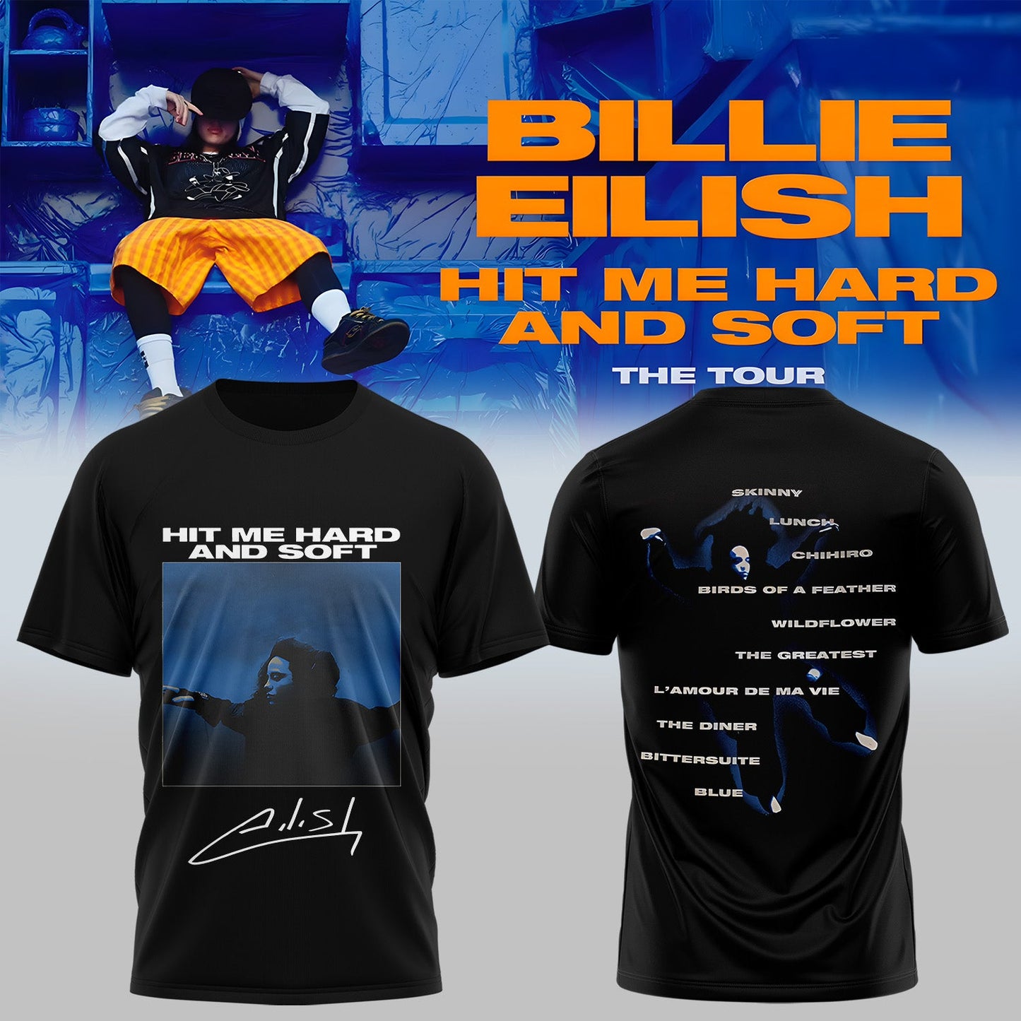 Billie Eilish Hit Me Hard and Soft: The Tour Shirt