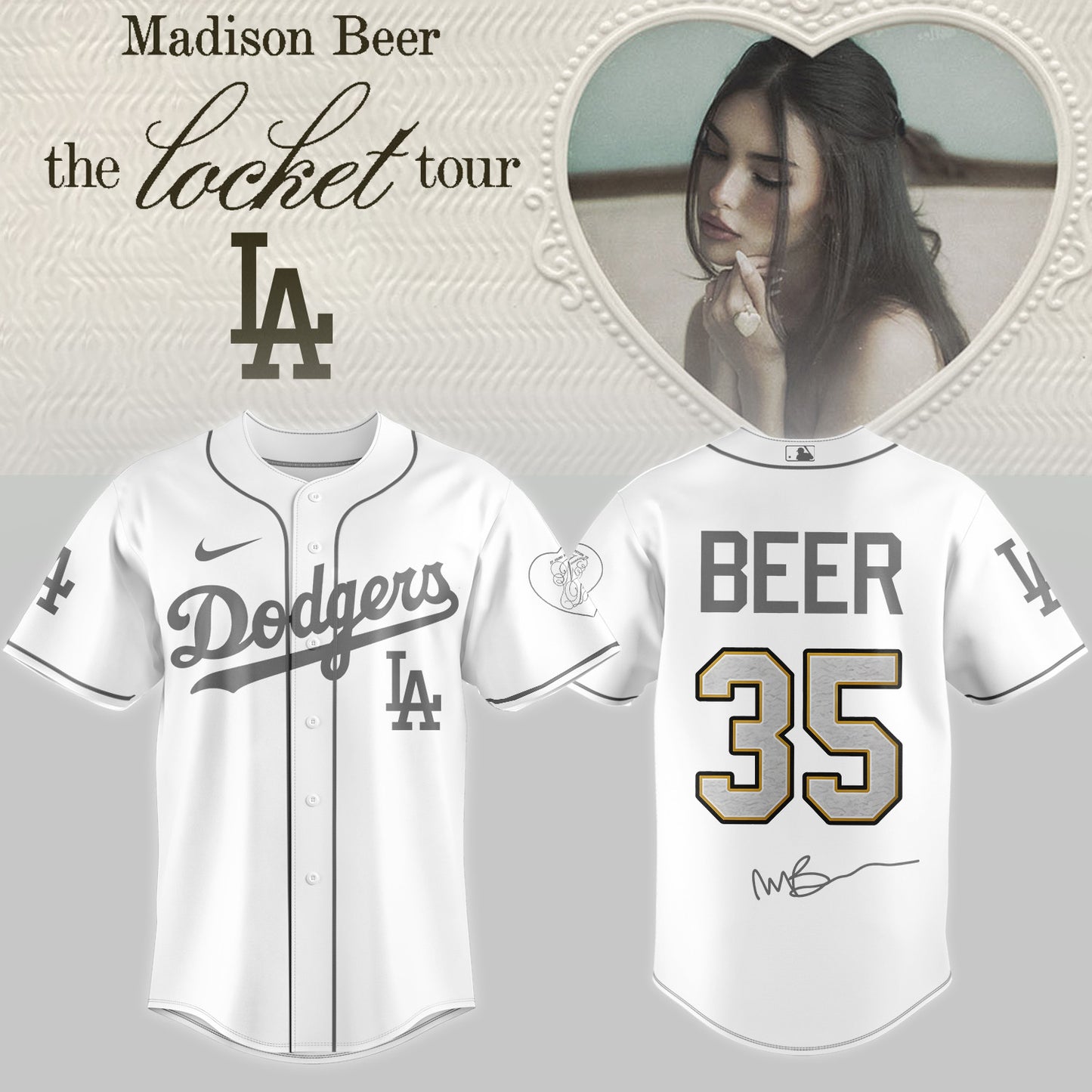 .Baseball US x Madison Beer The Locket Tour Jersey