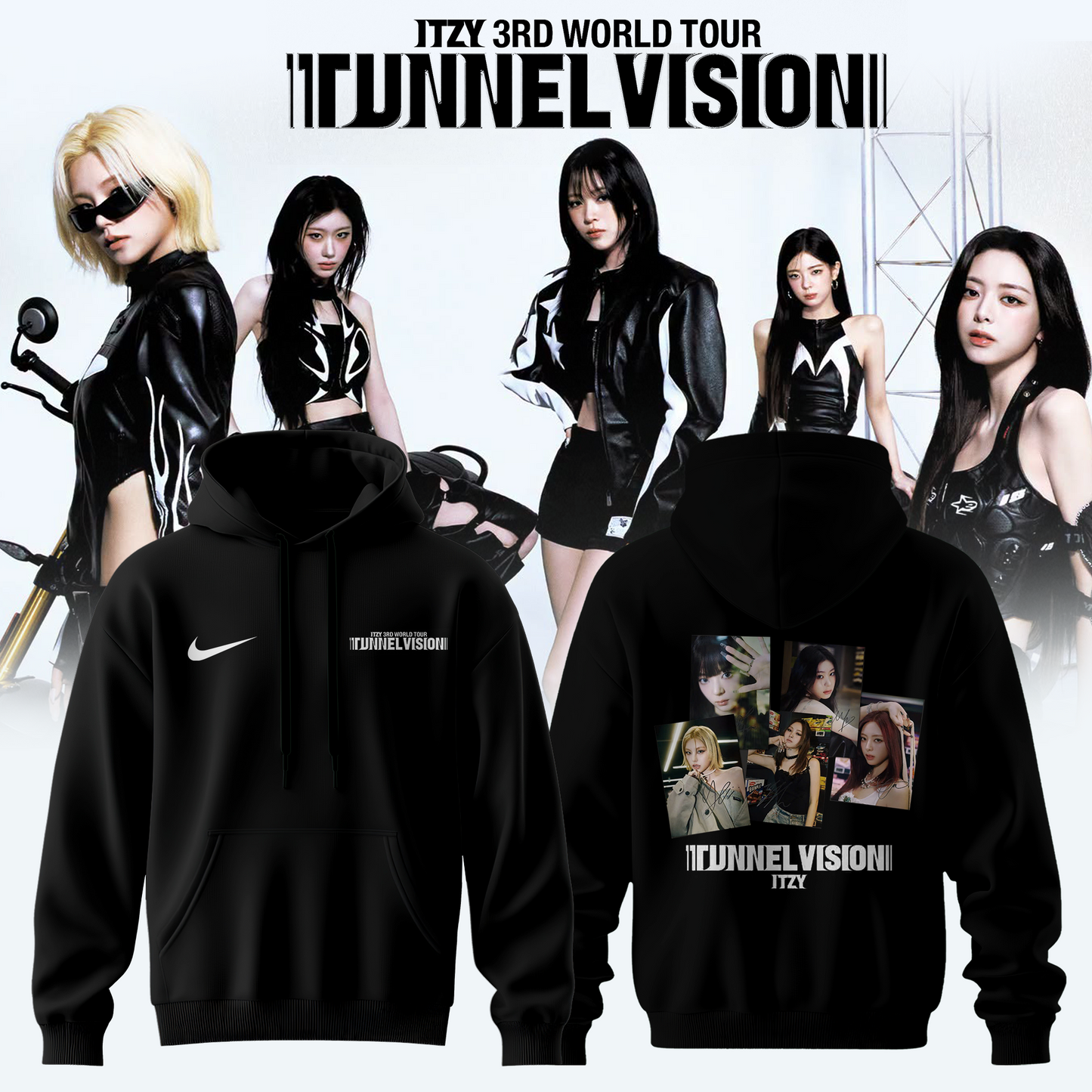 ,,ITZY “Tunnel Vision” World Tour 2026 Limited Edition Signature – Hoodie