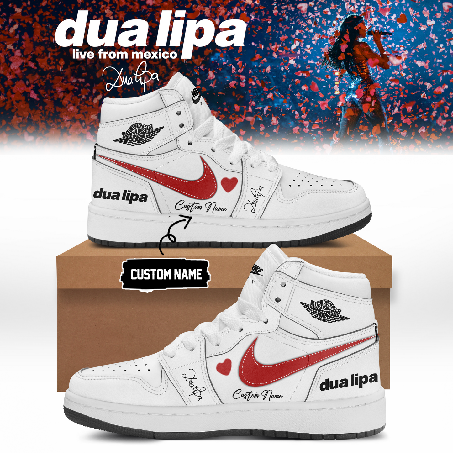 ,,.DUA LIPA “live from mexico” Limited Edition Signature – Shoes 4