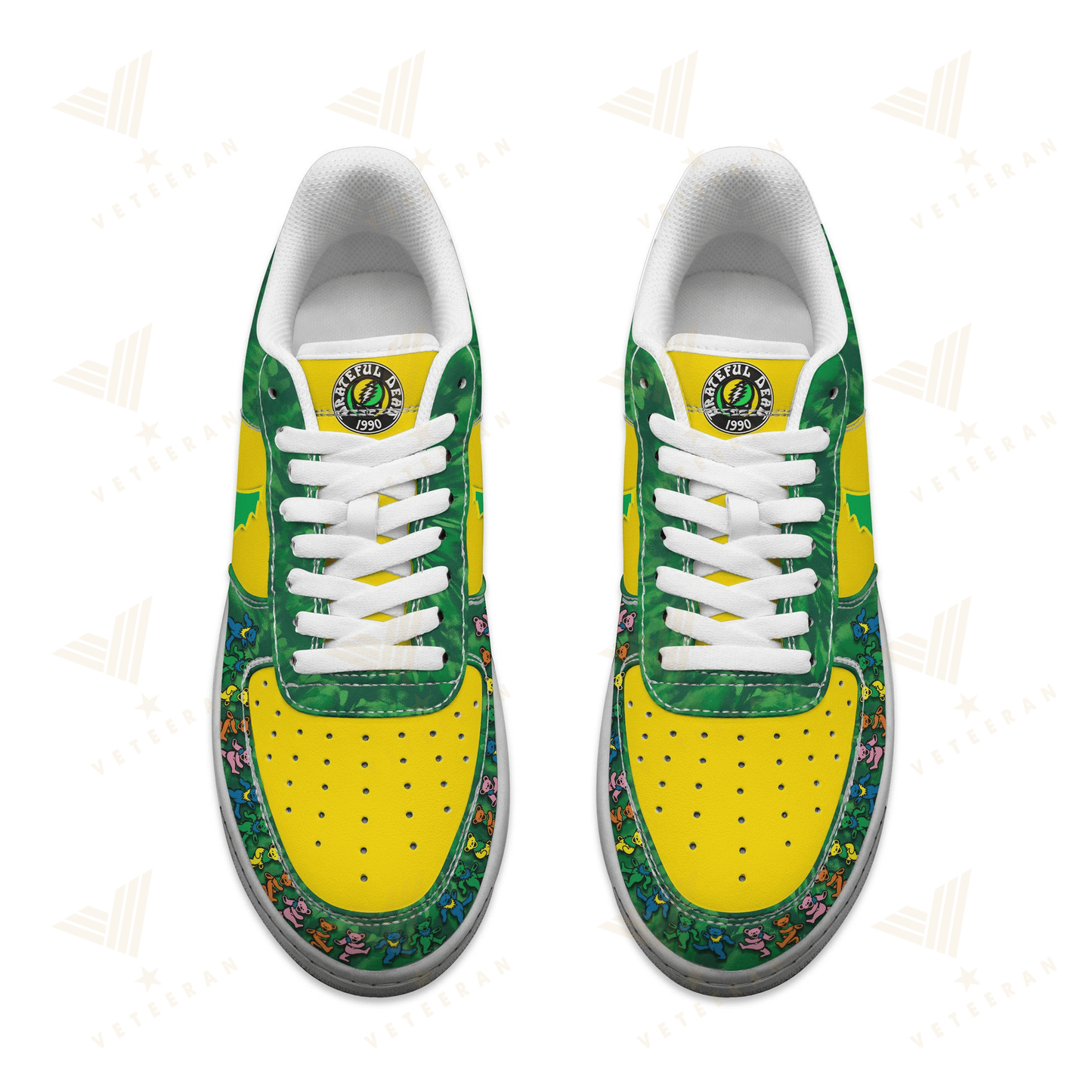 Greateful Dead Oregon Duck Grateful Ducks Nike Air Force One Shoes