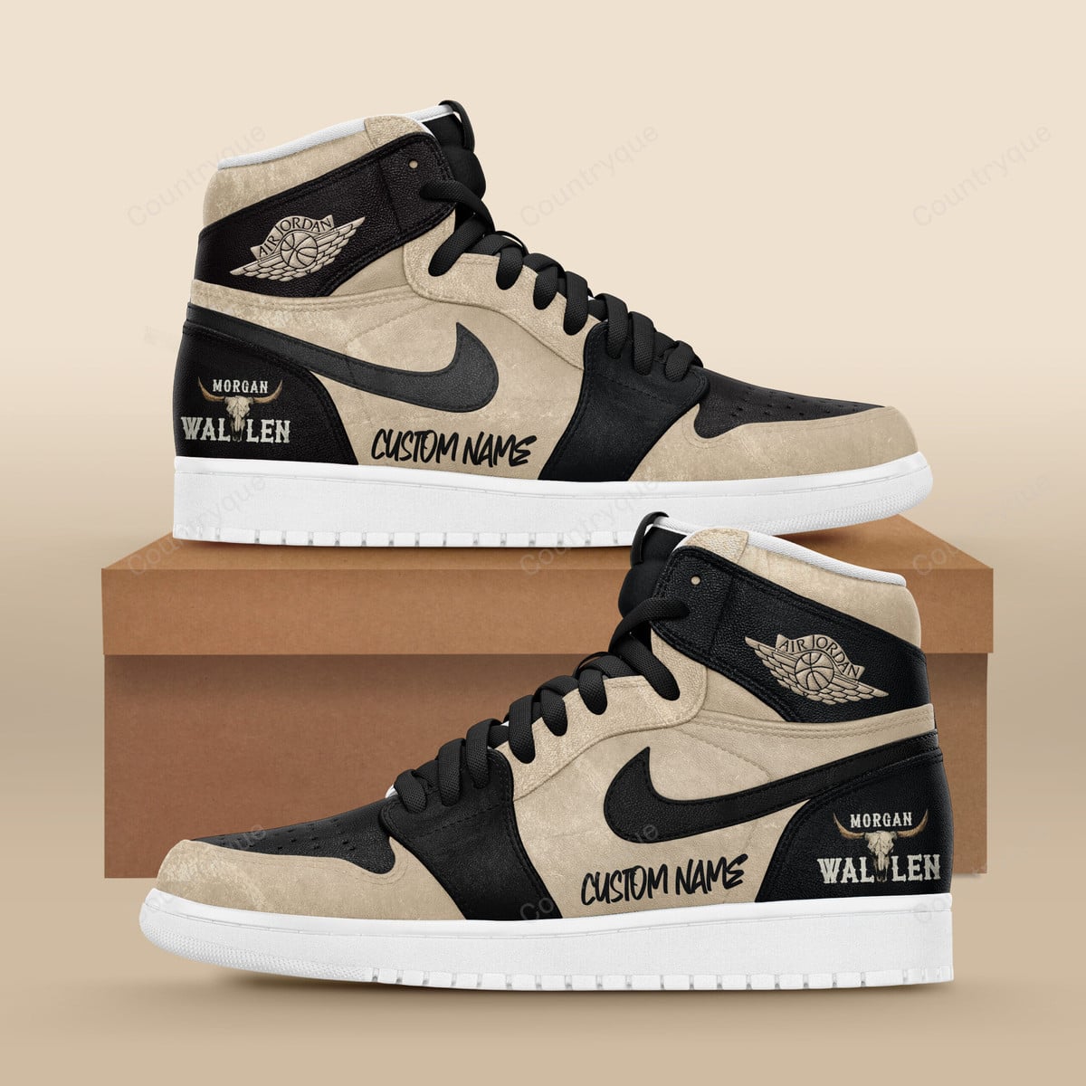 Custom Name - Wallen – Still The Problem Tour 2026 AJ High Top Shoes