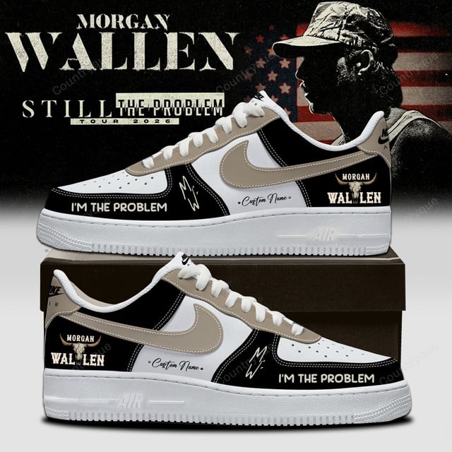 Custom Name - Morgan Wallen – Still The Problem Tour 2026 v11 AF1 Shoes