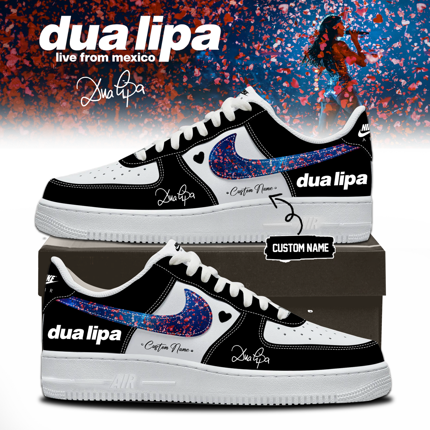 ,,.DUA LIPA “live from mexico” Limited Edition Signature – Shoes 2