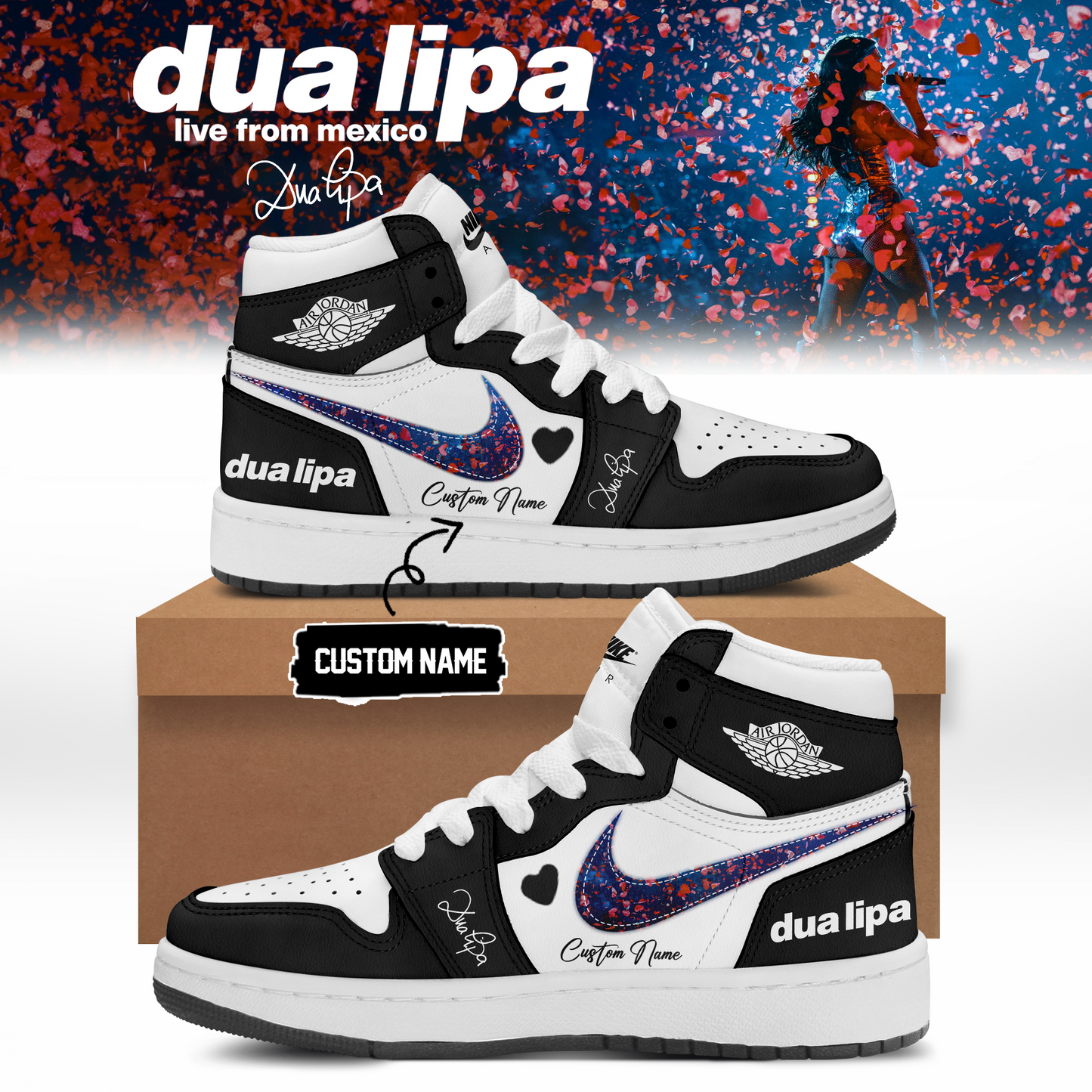 ,,.DUA LIPA “live from mexico” Limited Edition Signature – Shoes 2