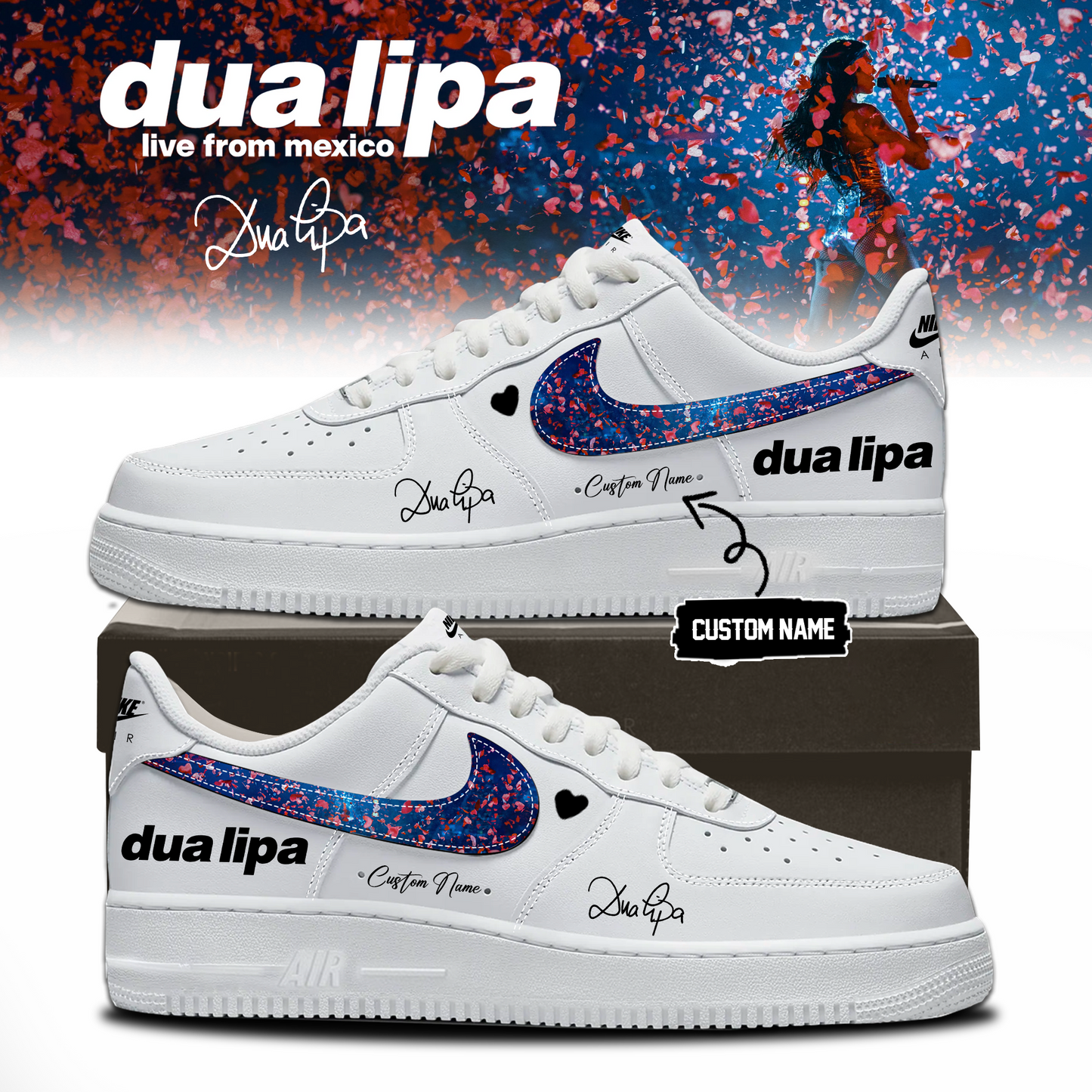 ,,.DUA LIPA “live from mexico” Limited Edition Signature – Shoes 3