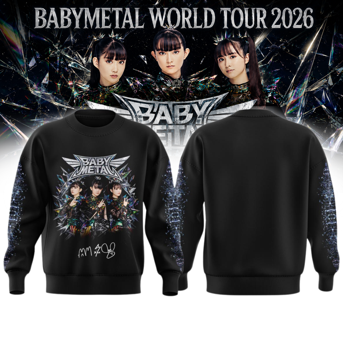 BABYMETAL “WORLD TOUR 2026” Signature Limited Edition – Sweatshirt
