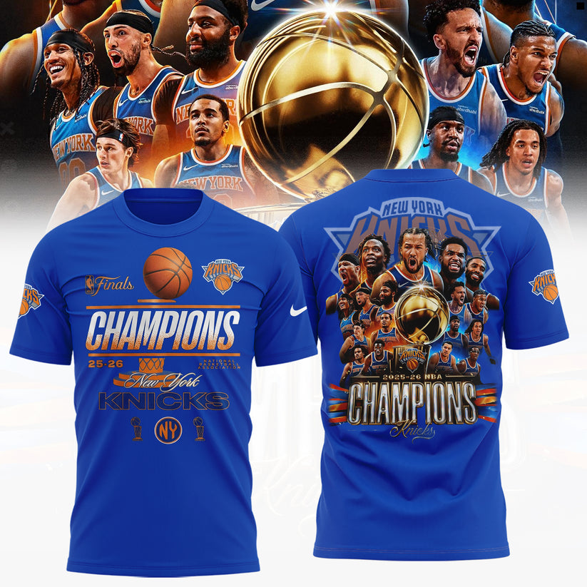 NY Knicks 2026 Finals Champions Limited Edition Locker Room Tshirt