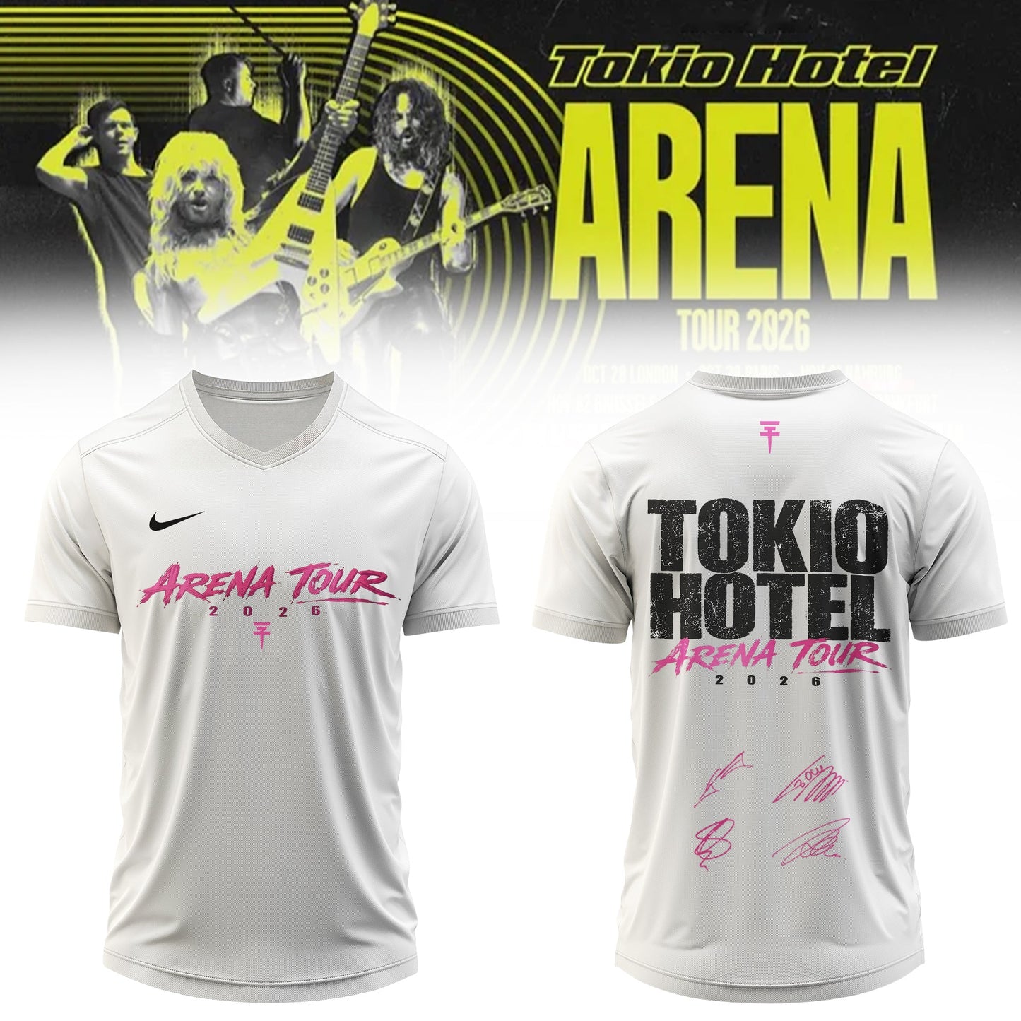 ,,.Tokio Hotel ”ARENA TOUR 2026” Limited Edition Signature – Jersey