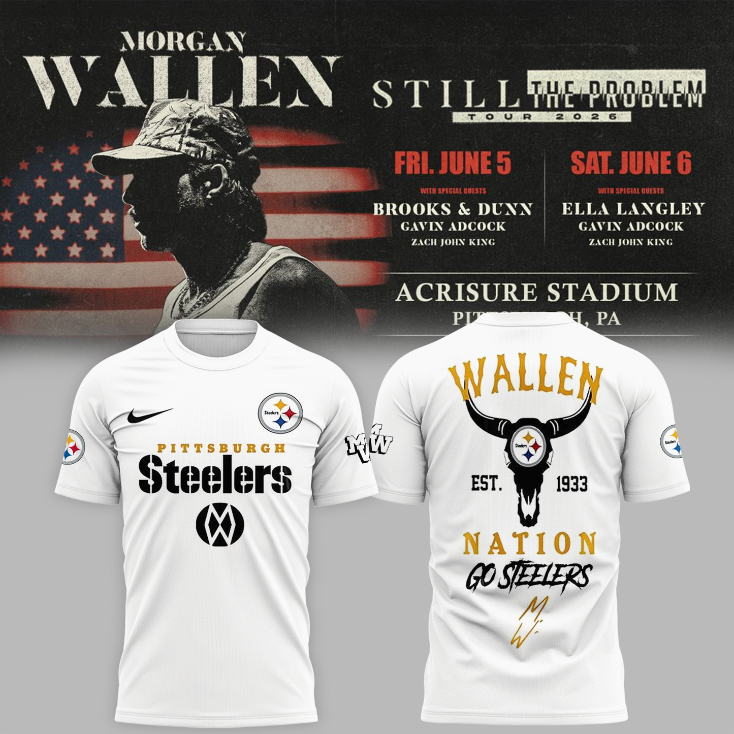 🔥 MW x Pittsburgh Stadium Tour 2026 Limited Edition T-Shirt
