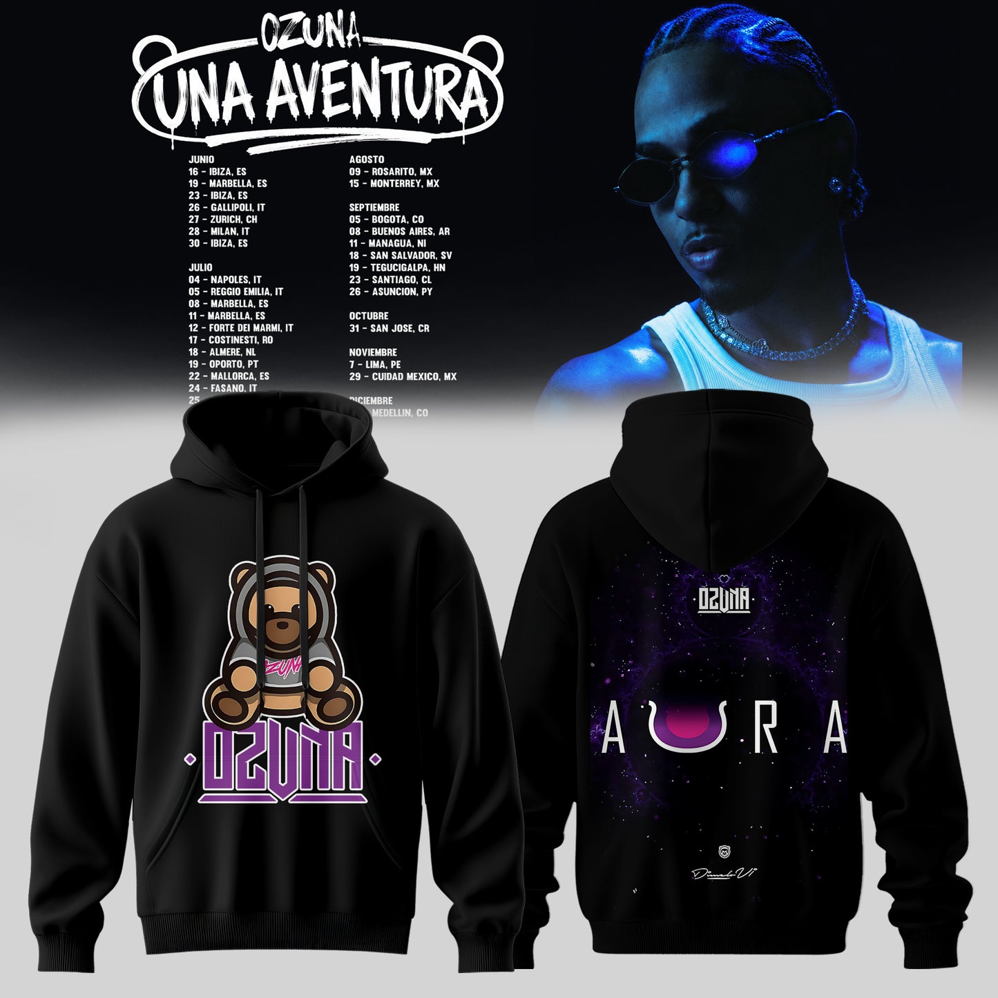 OZUNA – UNA AVENTURA WORLD TOUR COLLECTION HOODIE