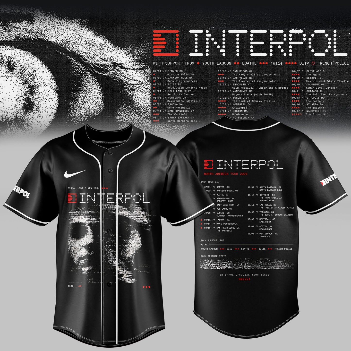 _INTERPOL NORTH AMERICA TOUR 2026 Jersey