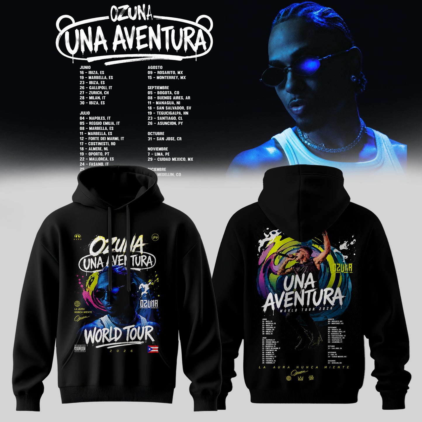OZUNA – UNA AVENTURA WORLD TOUR COLLECTION HOODIE