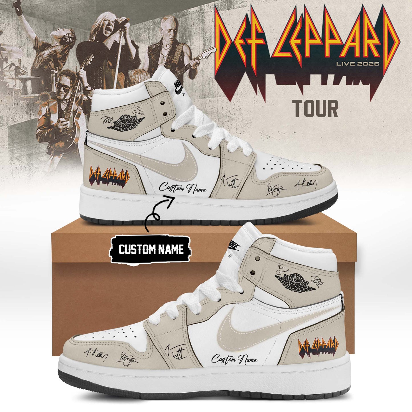 ,,Def Leppard Live 2026 Limited Edition Signature – Shoes