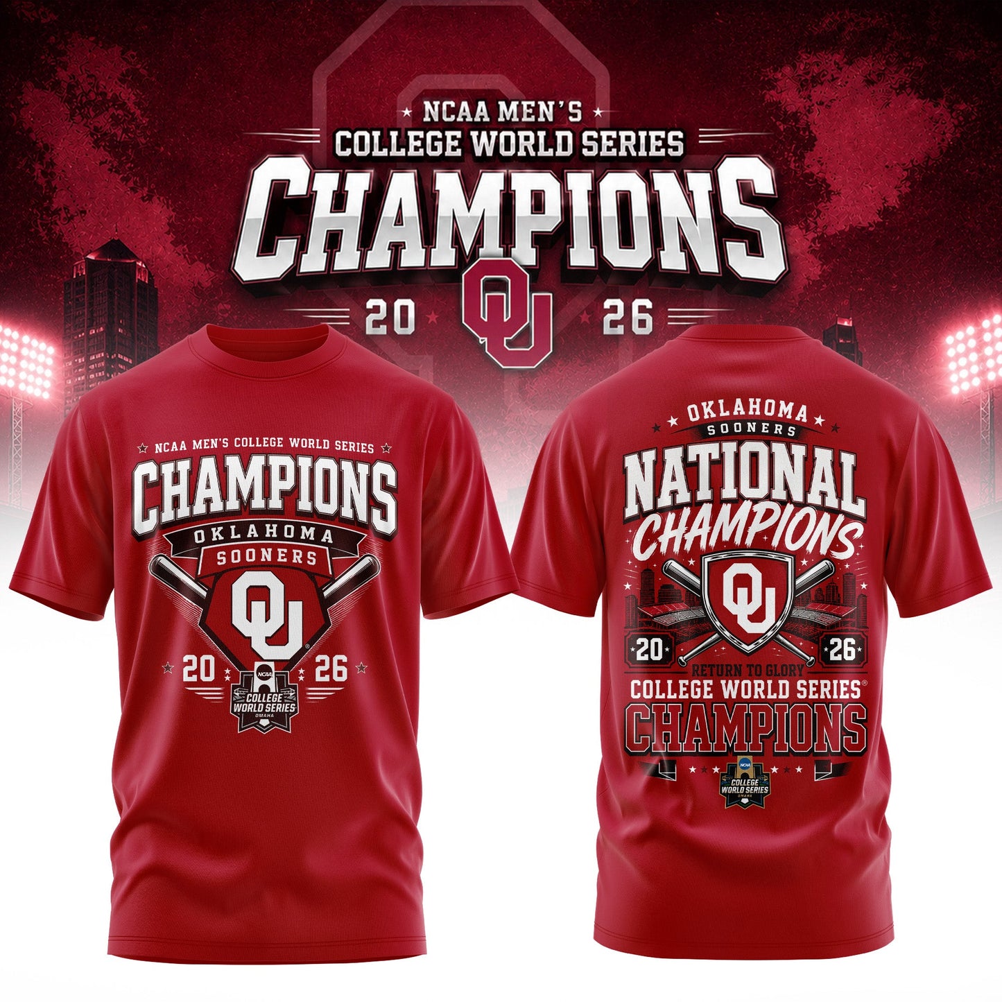 _ Men’s College World Series Champions 2026 Edition Tee