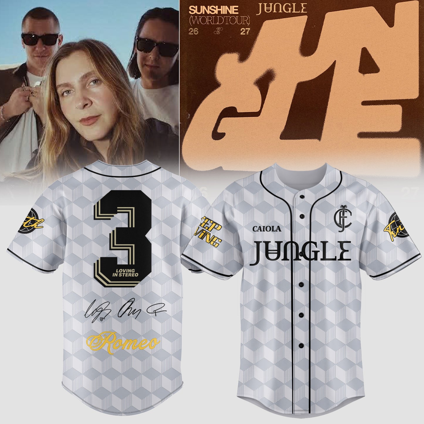 ,,,Jungle – Sunshine World Tour 2026/27 Limited Edition Signature – Jersey (Custom Number)