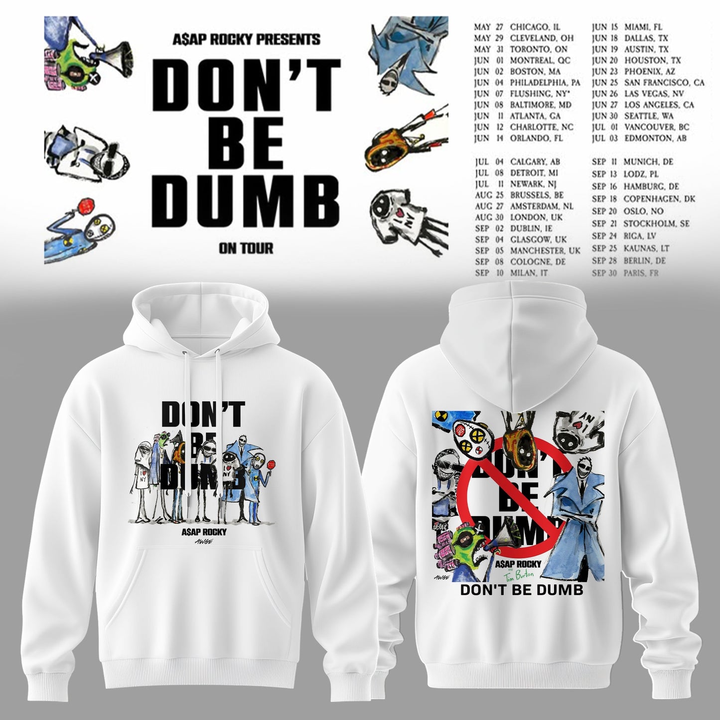 ASAP ROCKY “DON’T BE DUMB” COLLECTION HOODIE