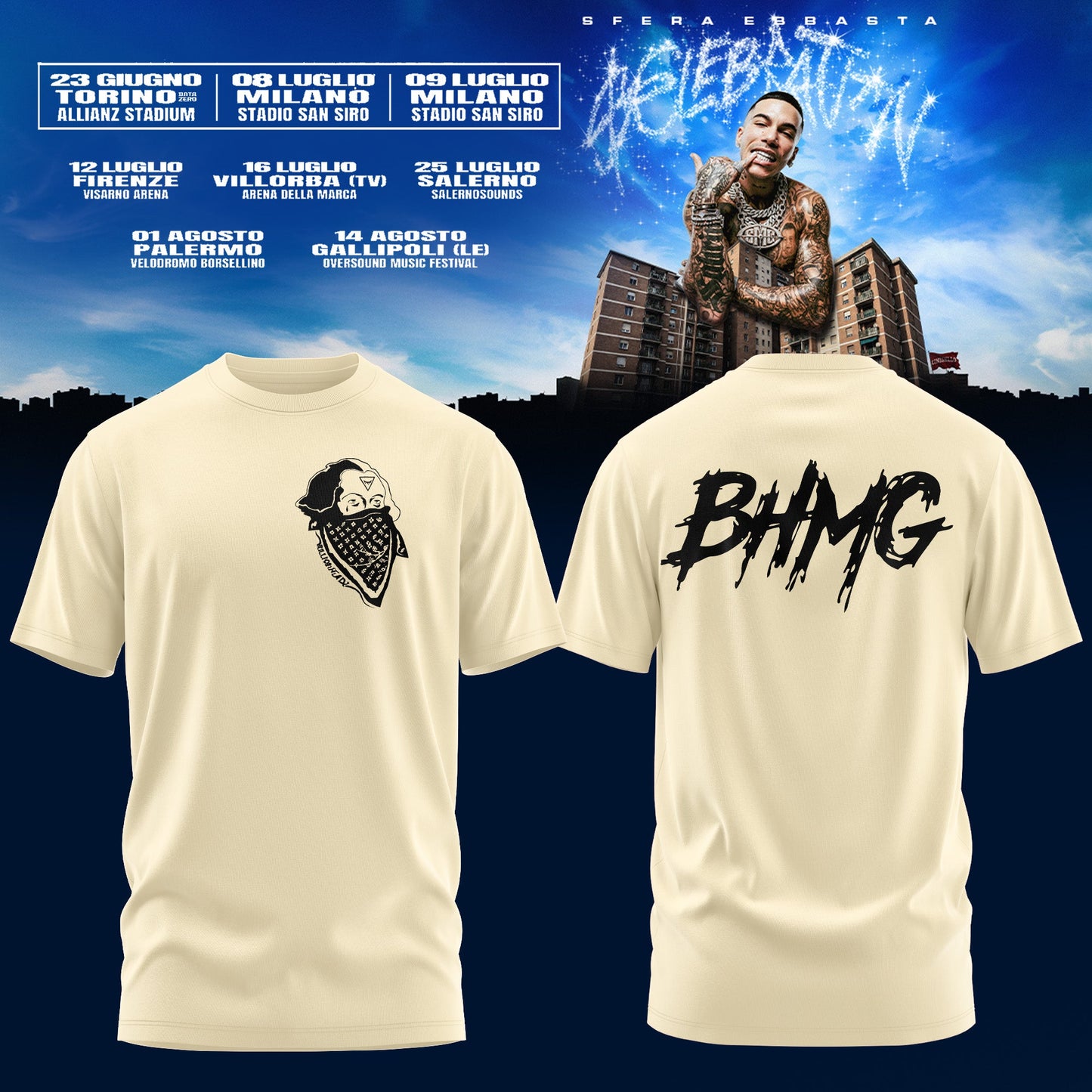 Sfera Ebbasta Tour 2026 Limited Tshirt
