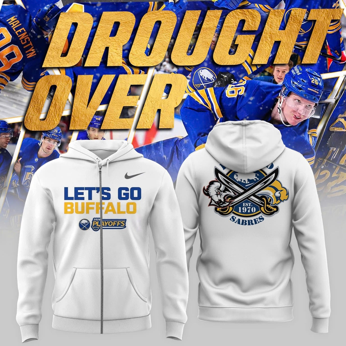 Sabres Playoff Pursuit ZipHoodie