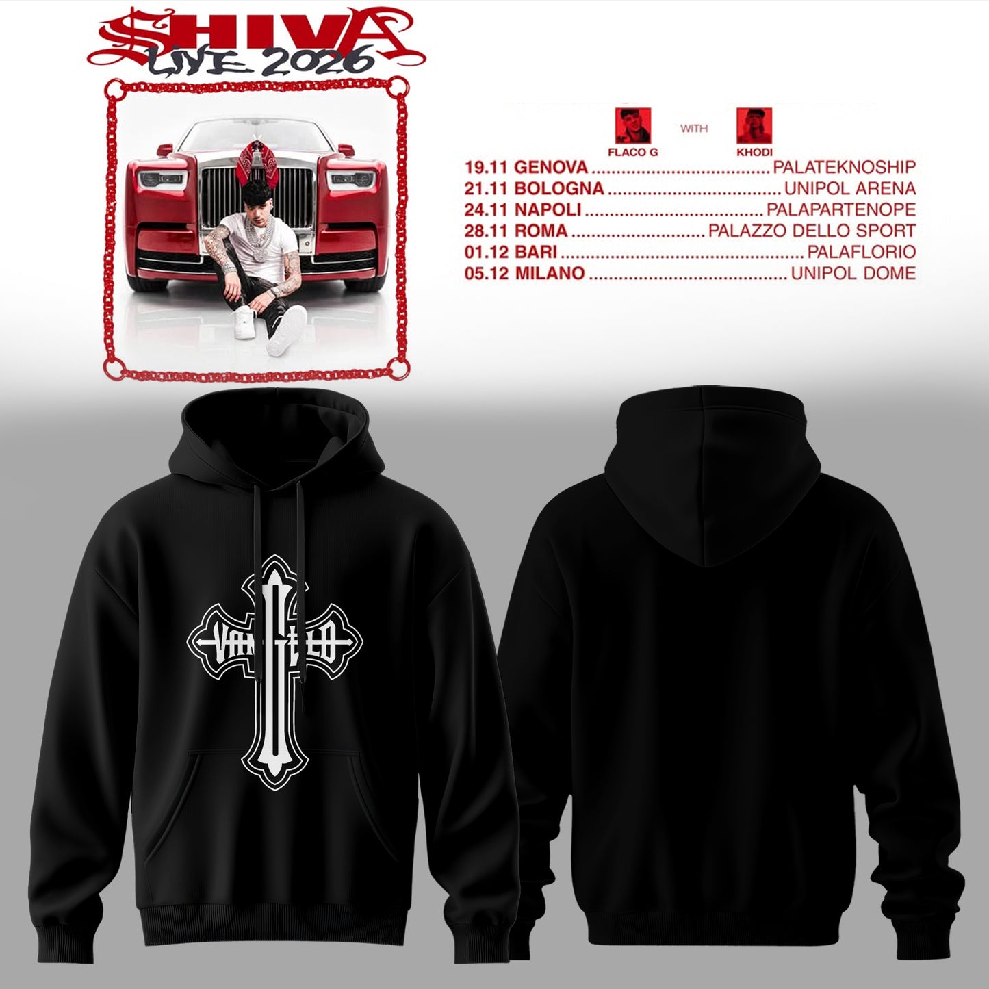 SHIVA Live Tour 2026 Hoodie