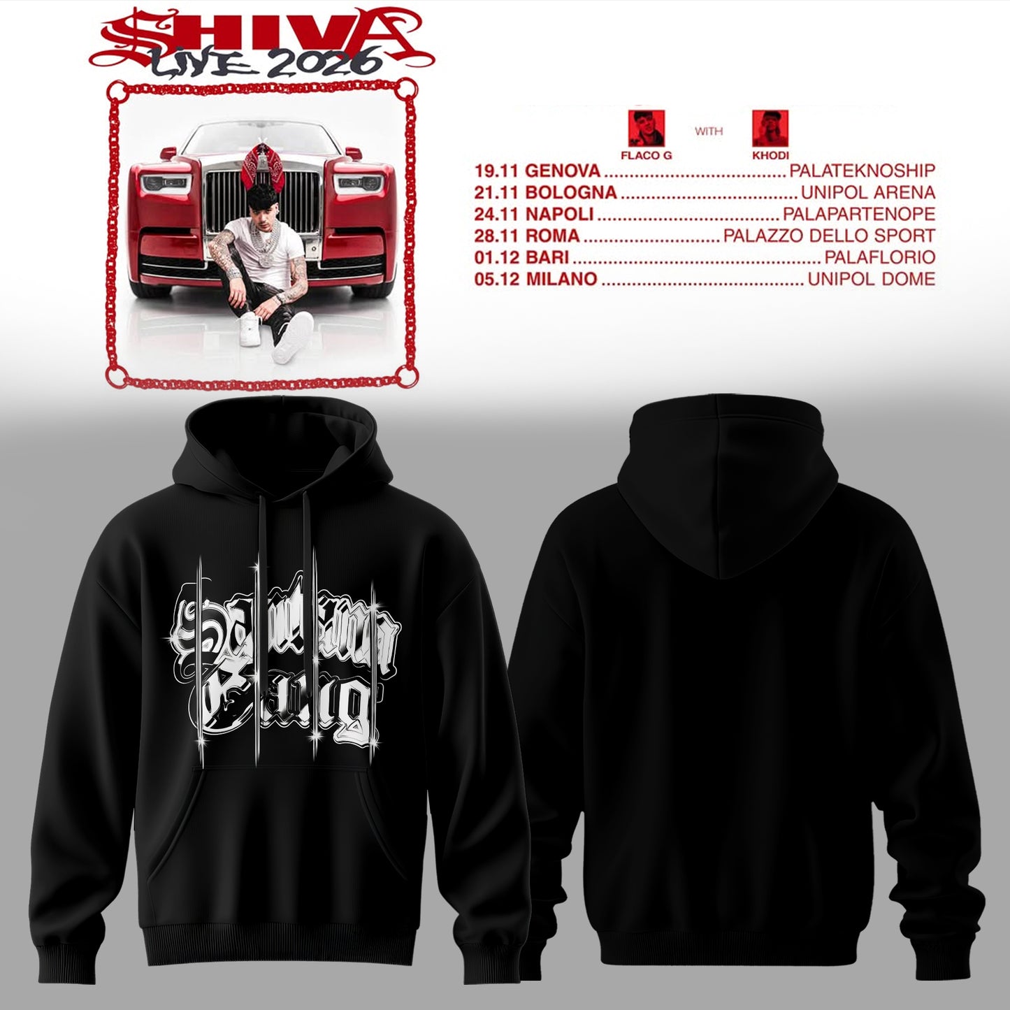 SHIVA Live Tour 2026 Hoodie