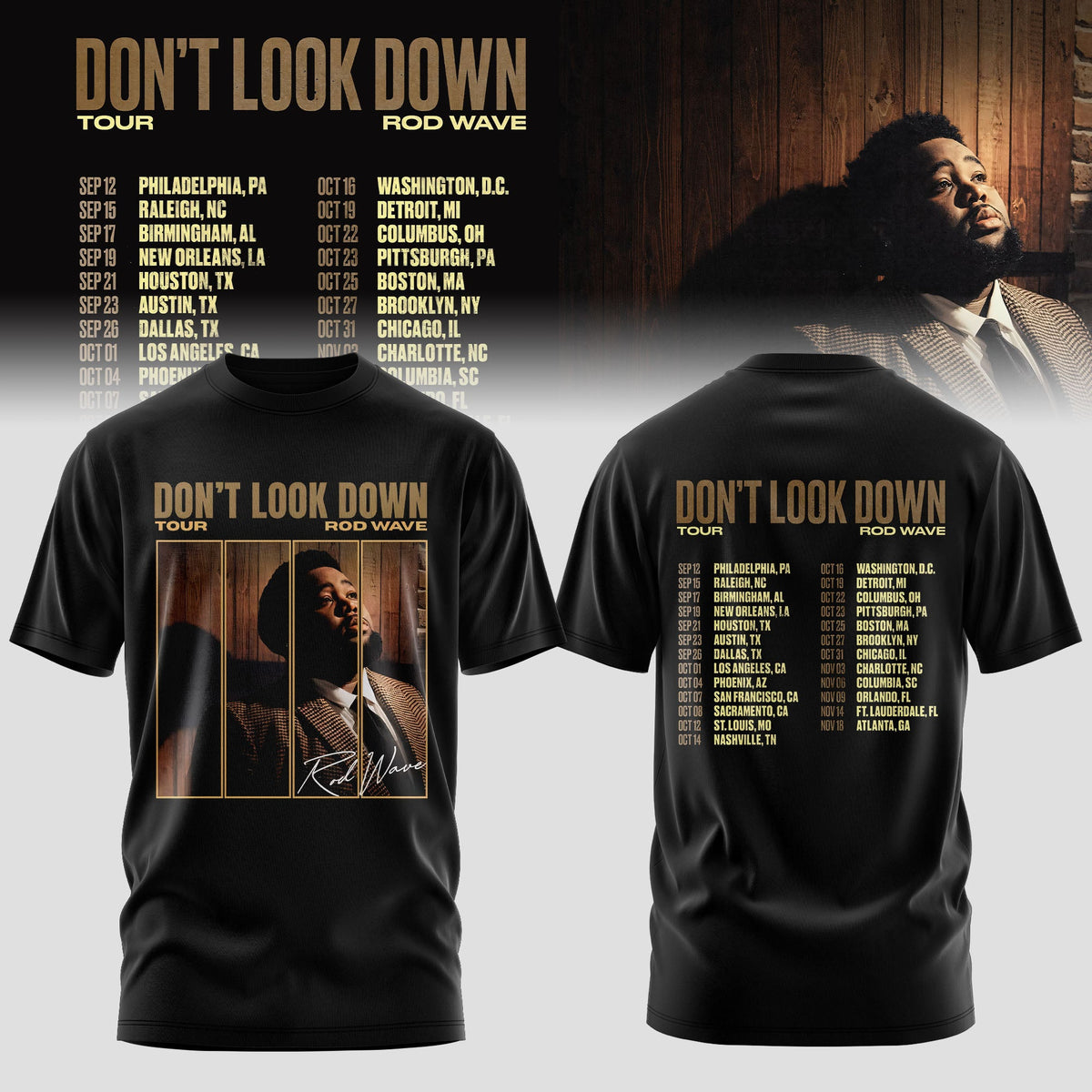 RdWv Don’t Look Down 2026 Tour 3D All-Over Print T-Shirt