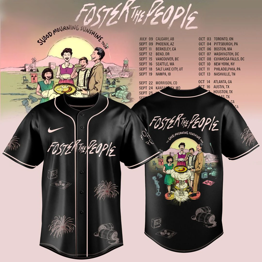 Foster The People THE GOOD MOURNING SUNSHINE TOUR For Fan Jersey