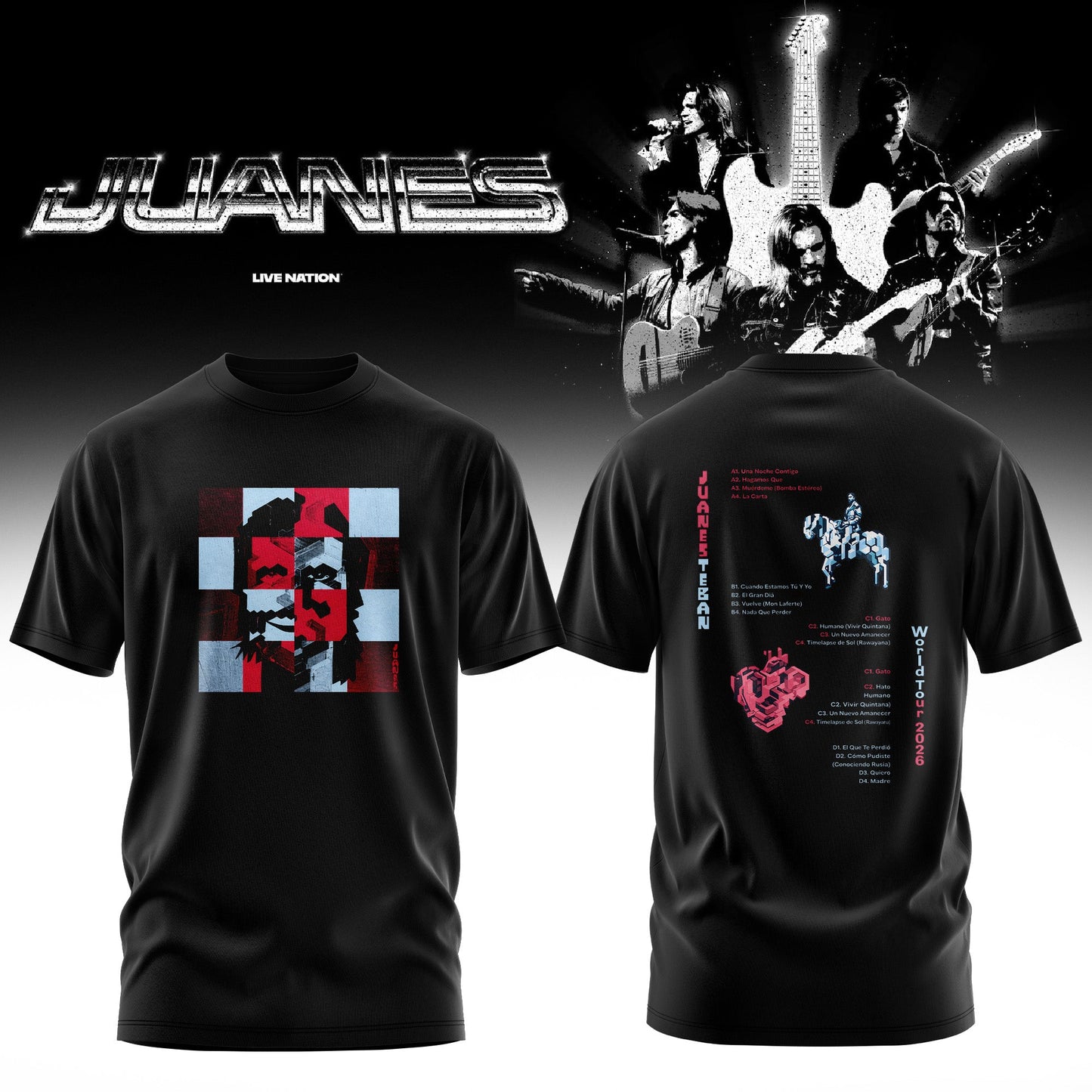 Juanes World Tour 2026 T-shirt