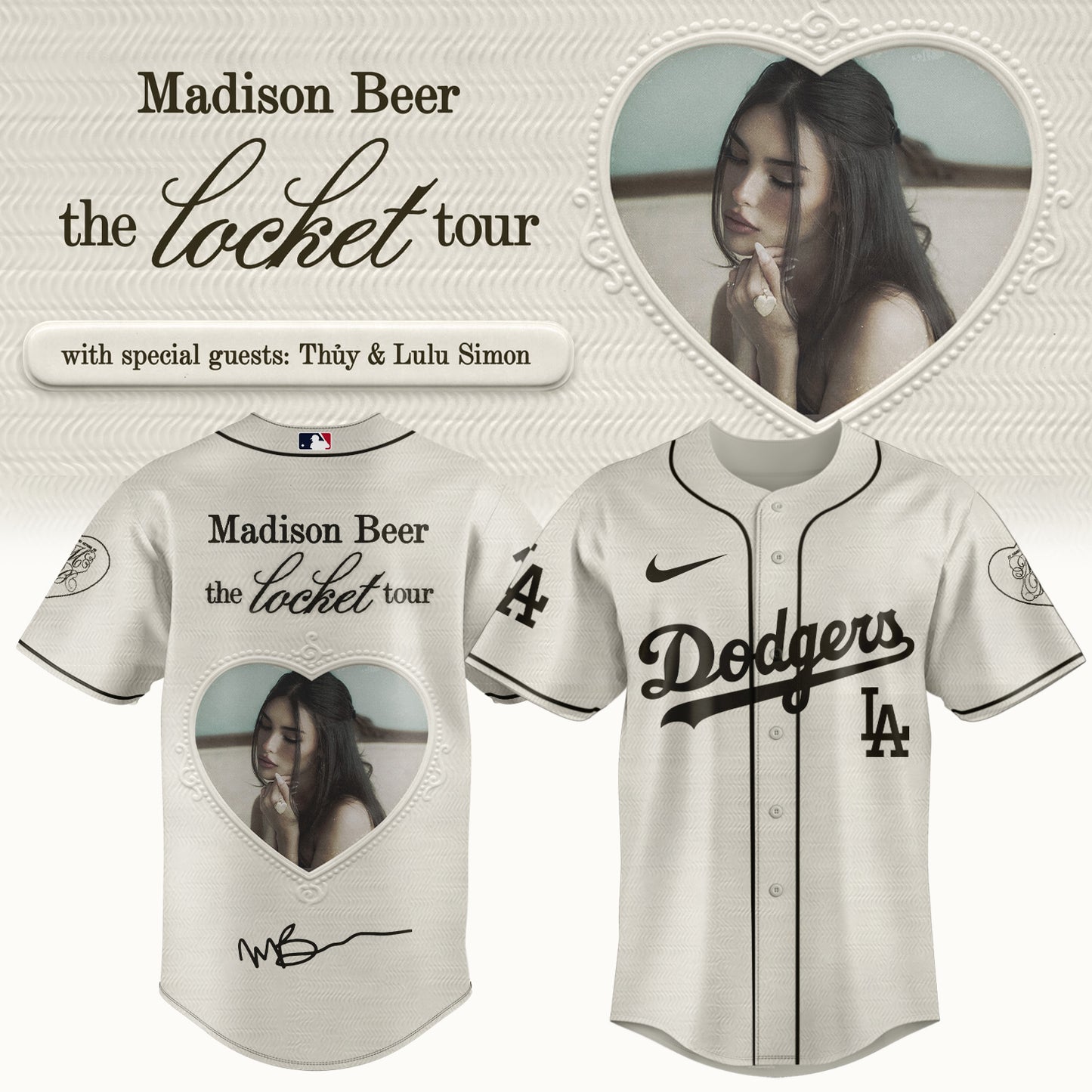 .Baseball US x Madison Beer The Locket Tour Jersey