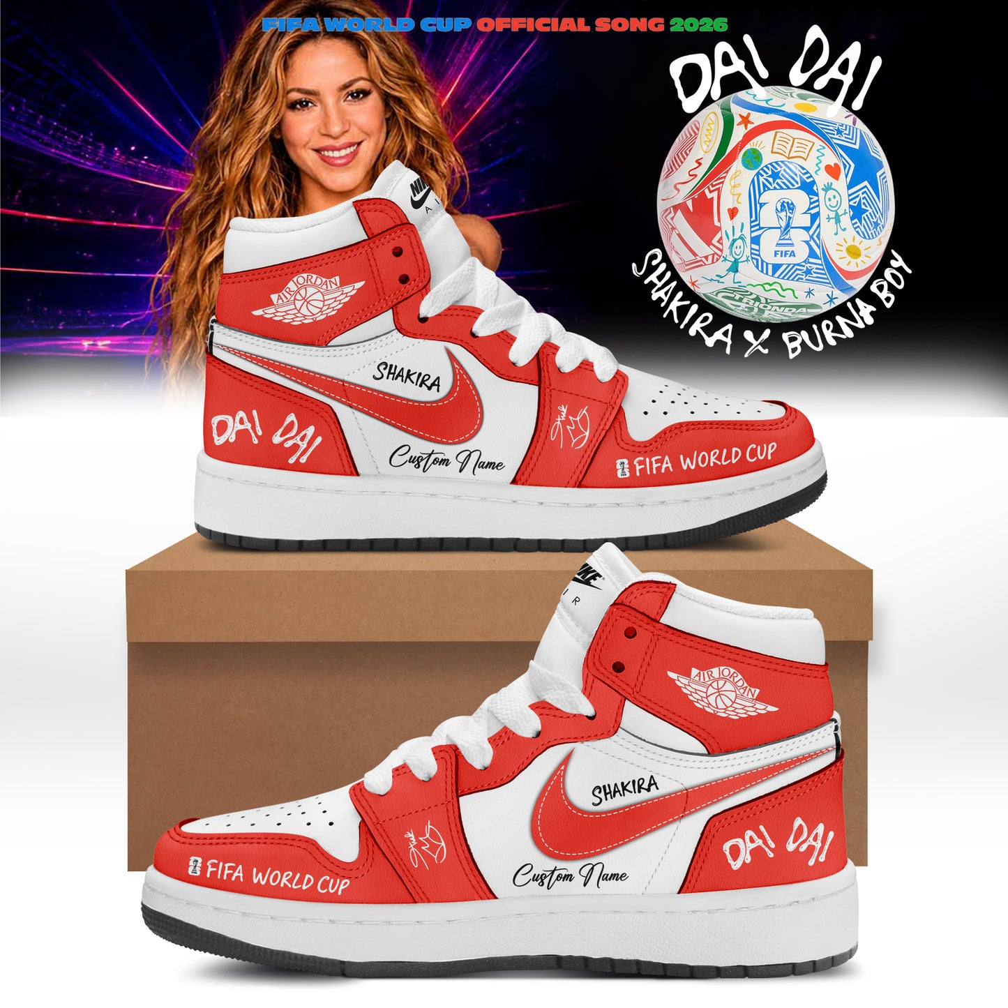 Shakira- “Dai Dai” Limited Edition Signature – Shoes