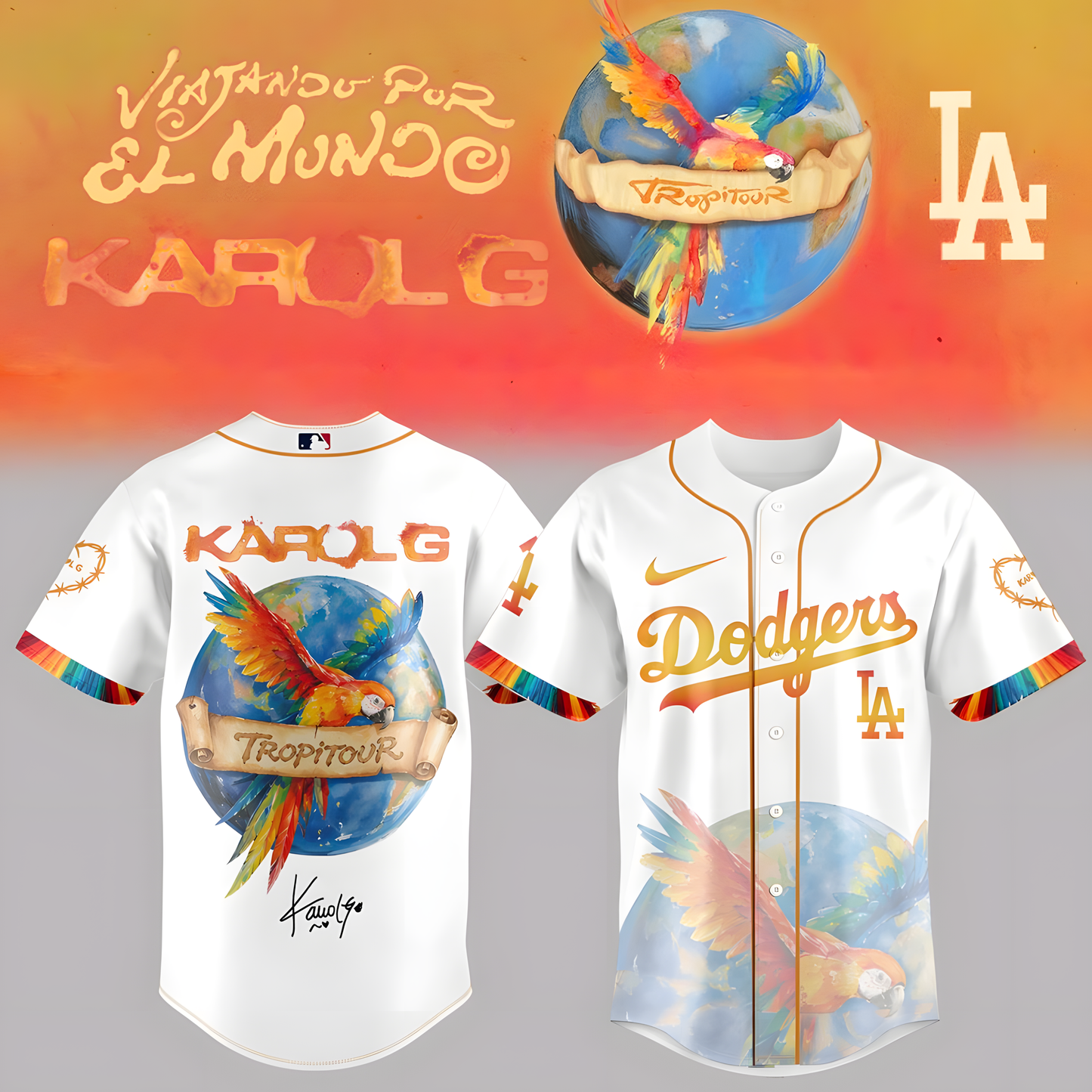 Karol G x Baseball – Nos Vamos de Tour JERSEY(All Team )