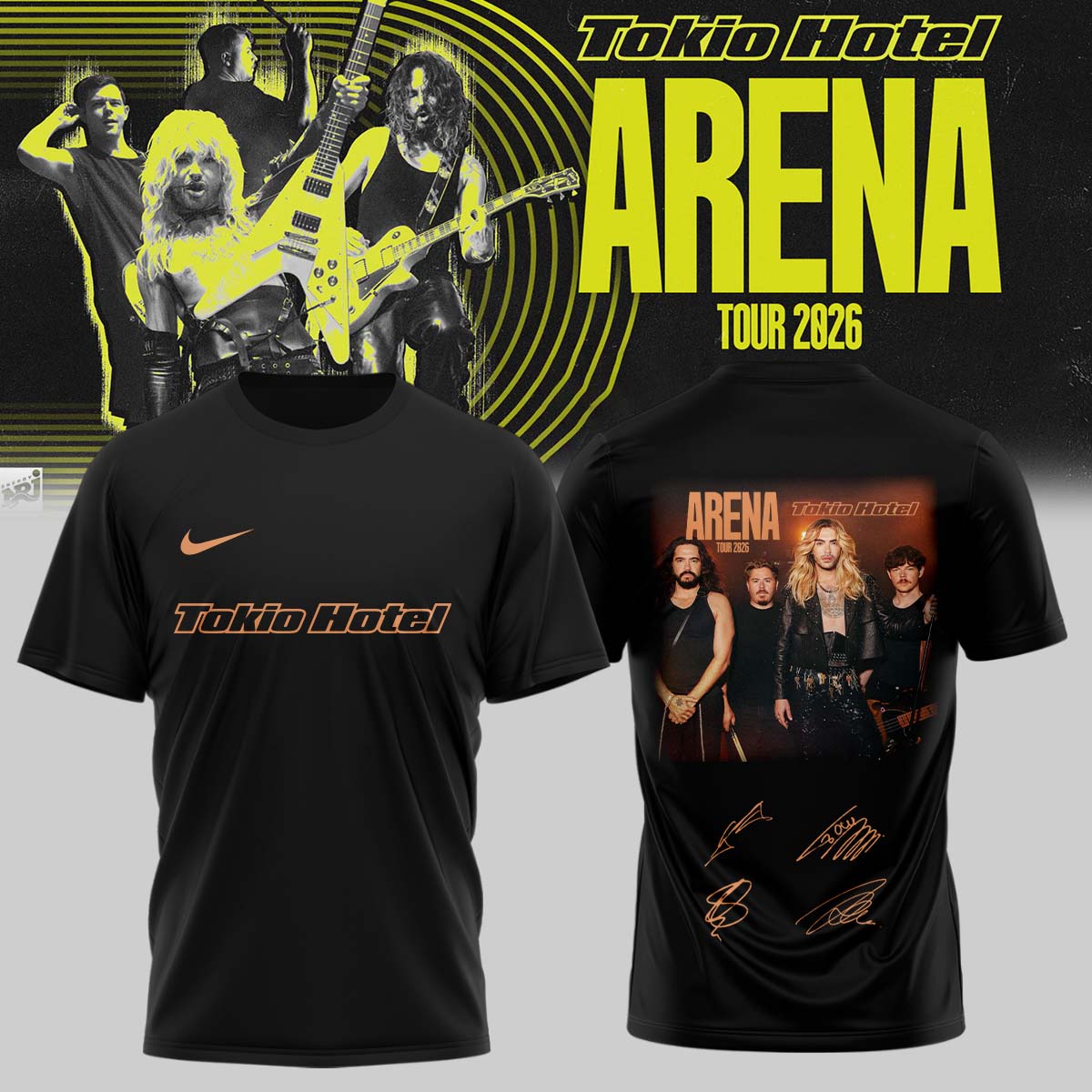 Tokio Hotel ”ARENA TOUR 2026” Limited Edition Signature – Tshirt