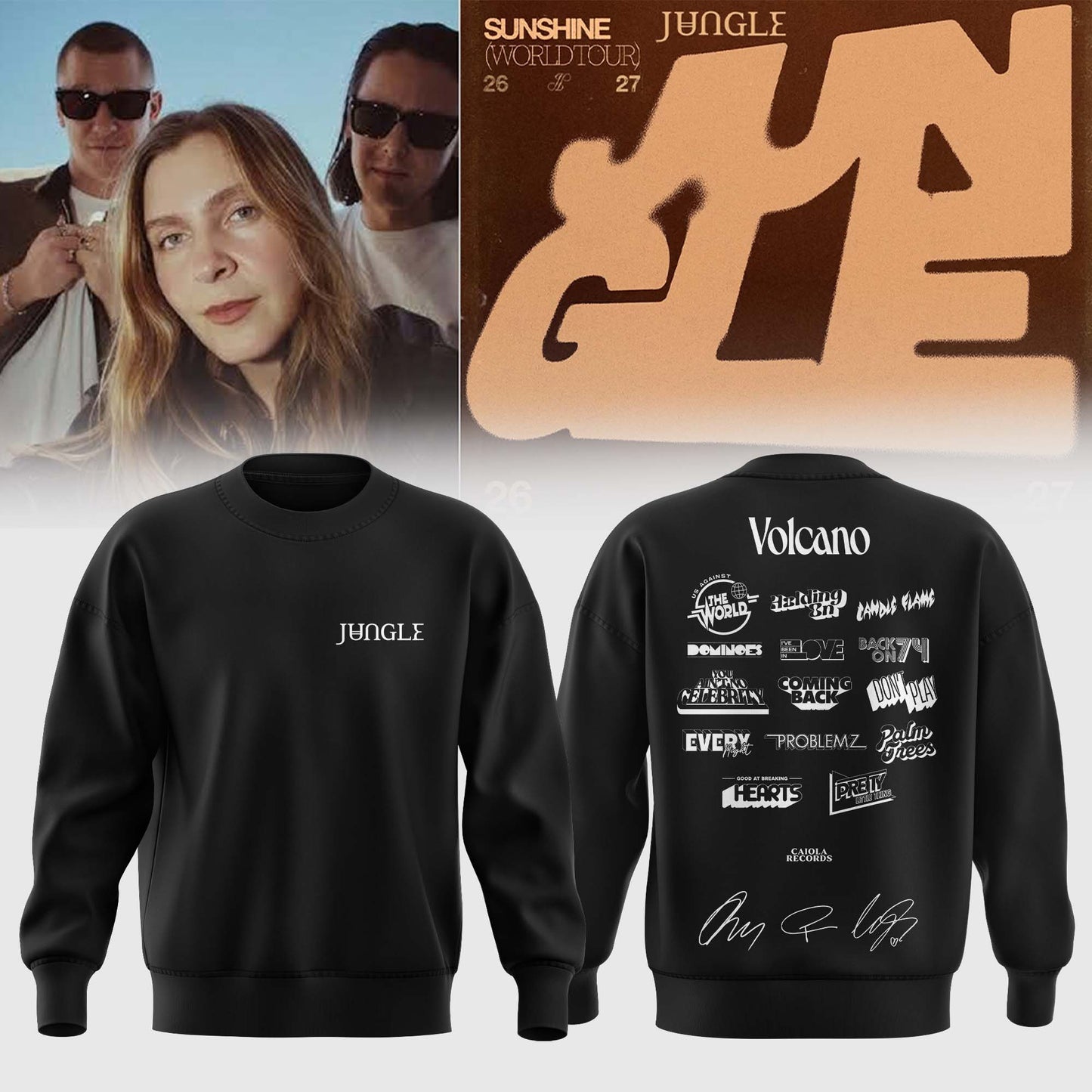,,.Jungle – Sunshine World Tour 2026/27 Limited Edition Signature – Sweatshirt
