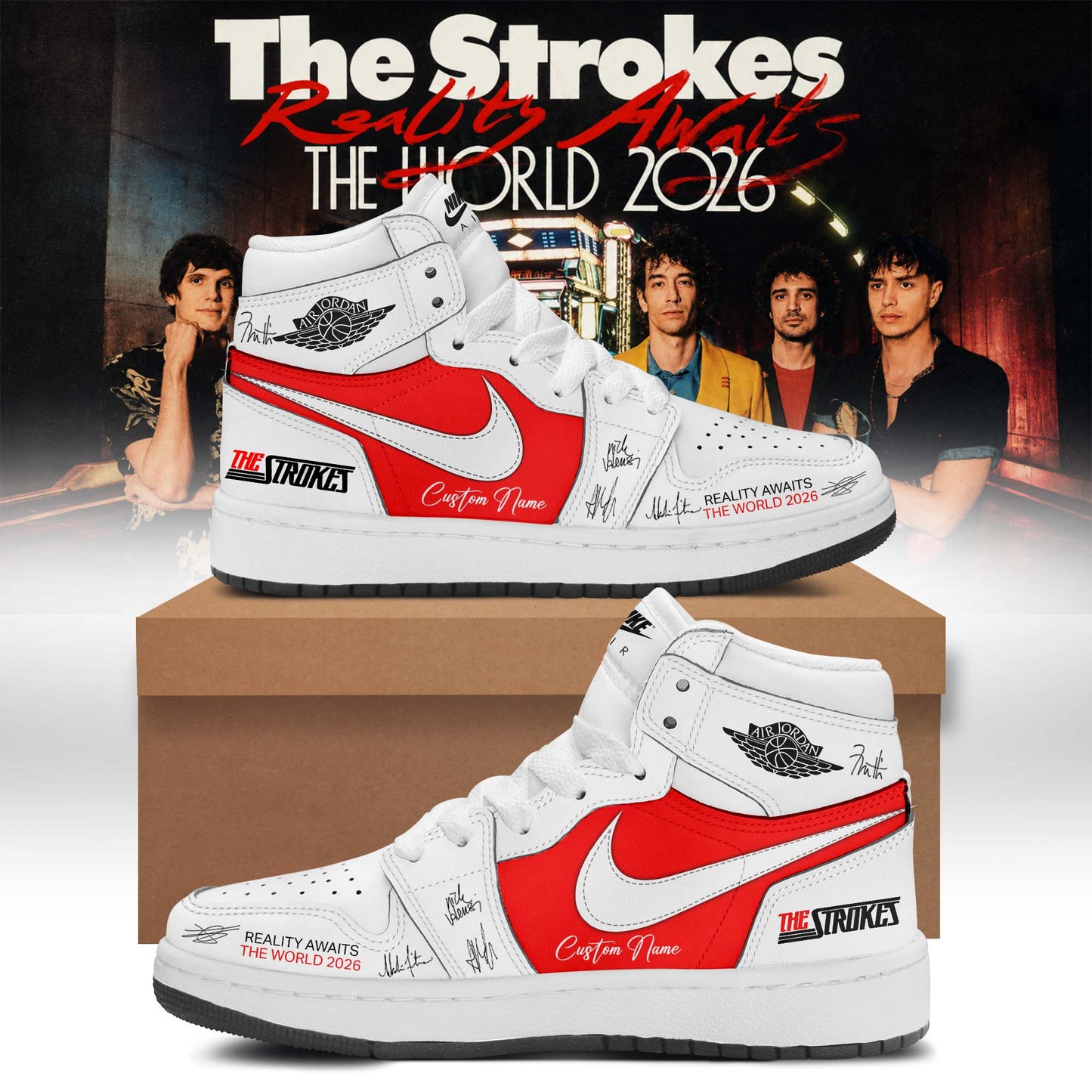 The Strokes “Reality Awaits Tour 2026” Signature Limited Edition – Shoes 8