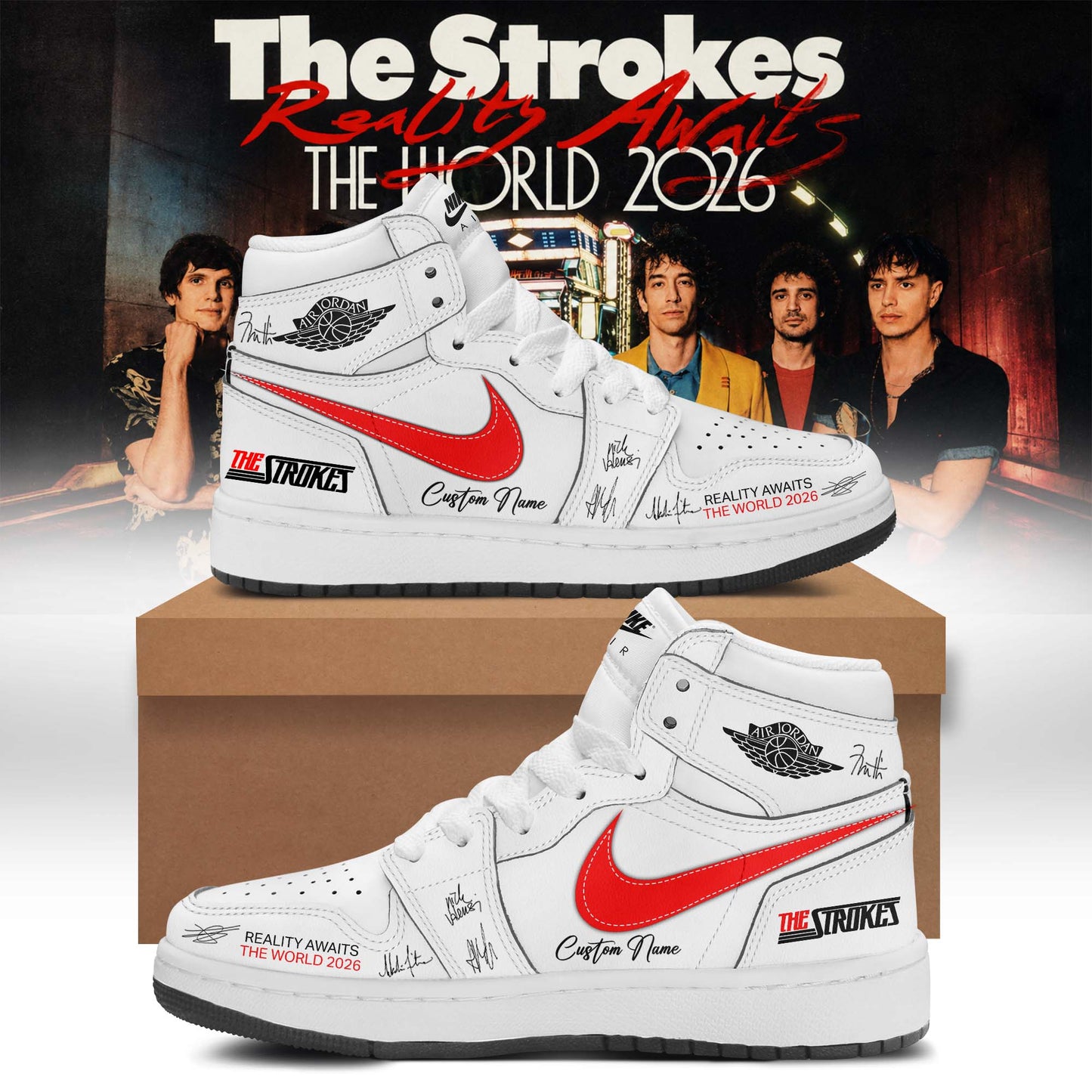 The Strokes “Reality Awaits Tour 2026” Signature Limited Edition – Shoes 7