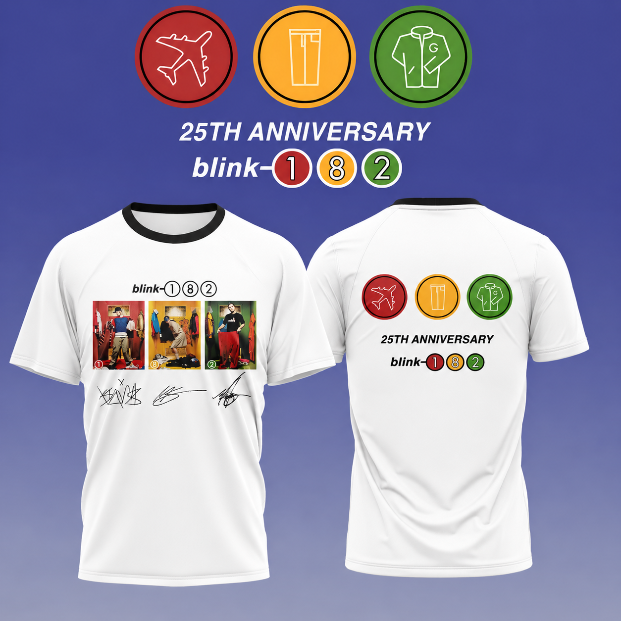 Blink-182 Anniversary Collection -Limited Edition Signature T shirt