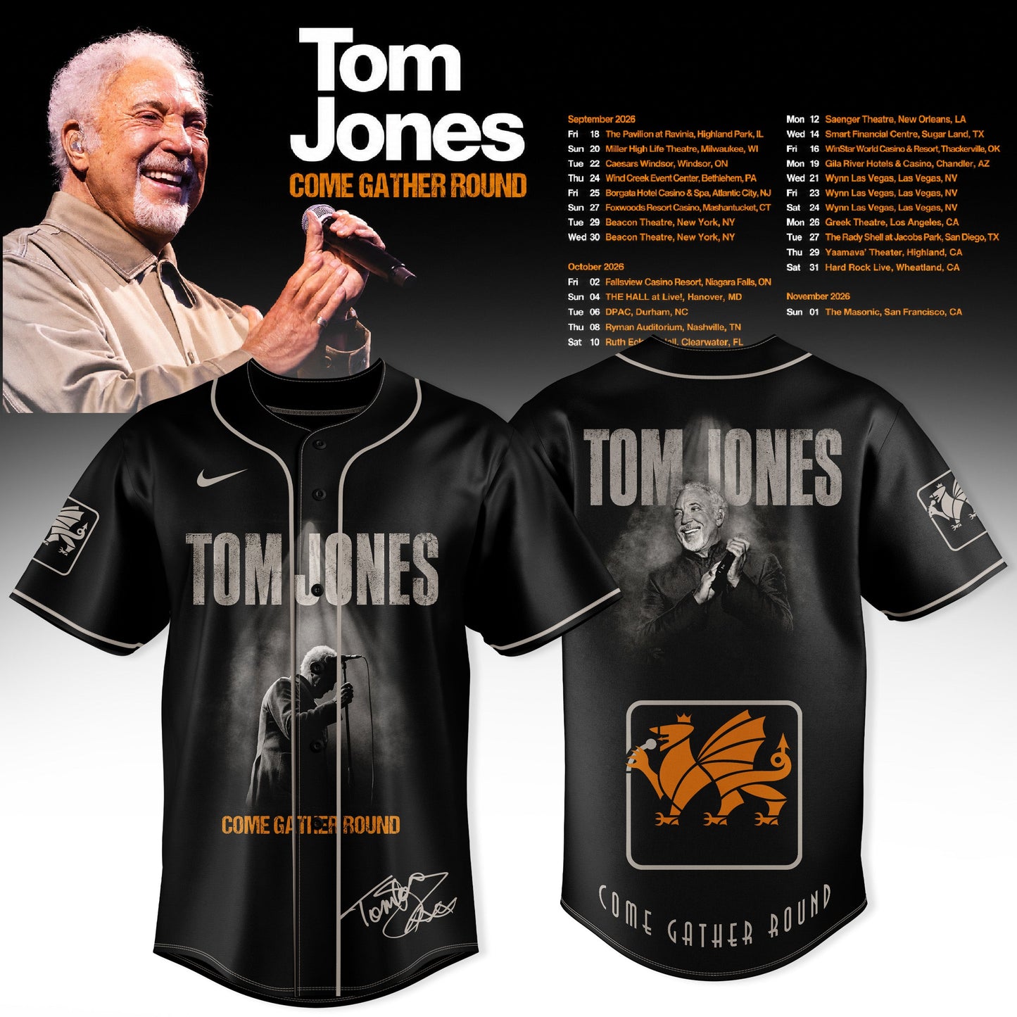 TOM JONES – COME GATHER ROUND COLLECTION JERSEY