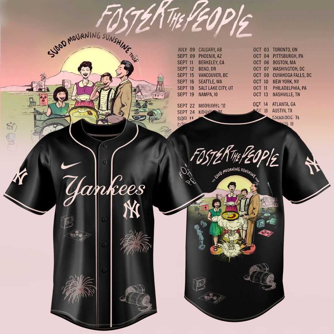 .Baseball x Foster The People THE GOOD MOURNING SUNSHINE TOUR Jersey