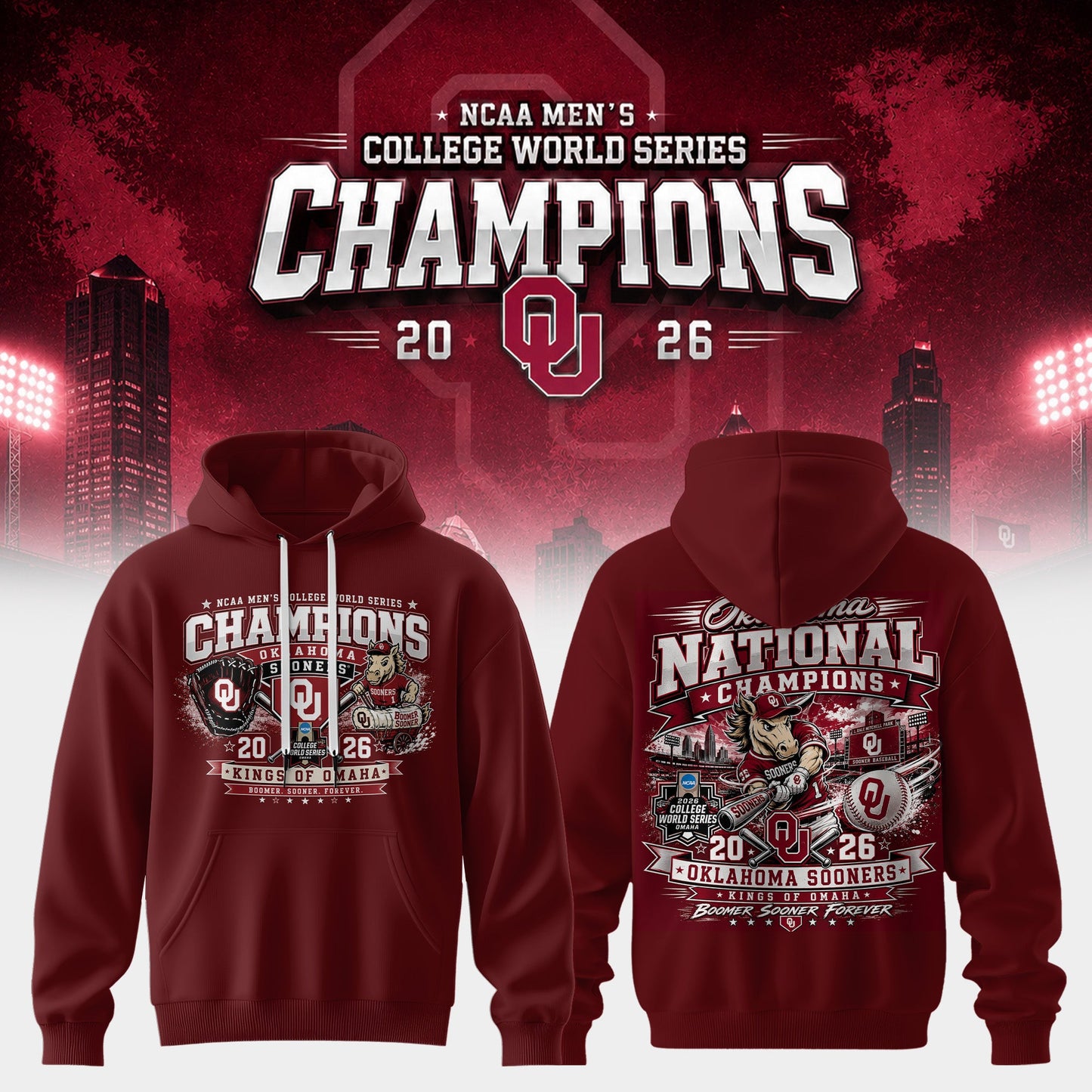 Men’s College World Series Champions 2026 Edition Hoodie